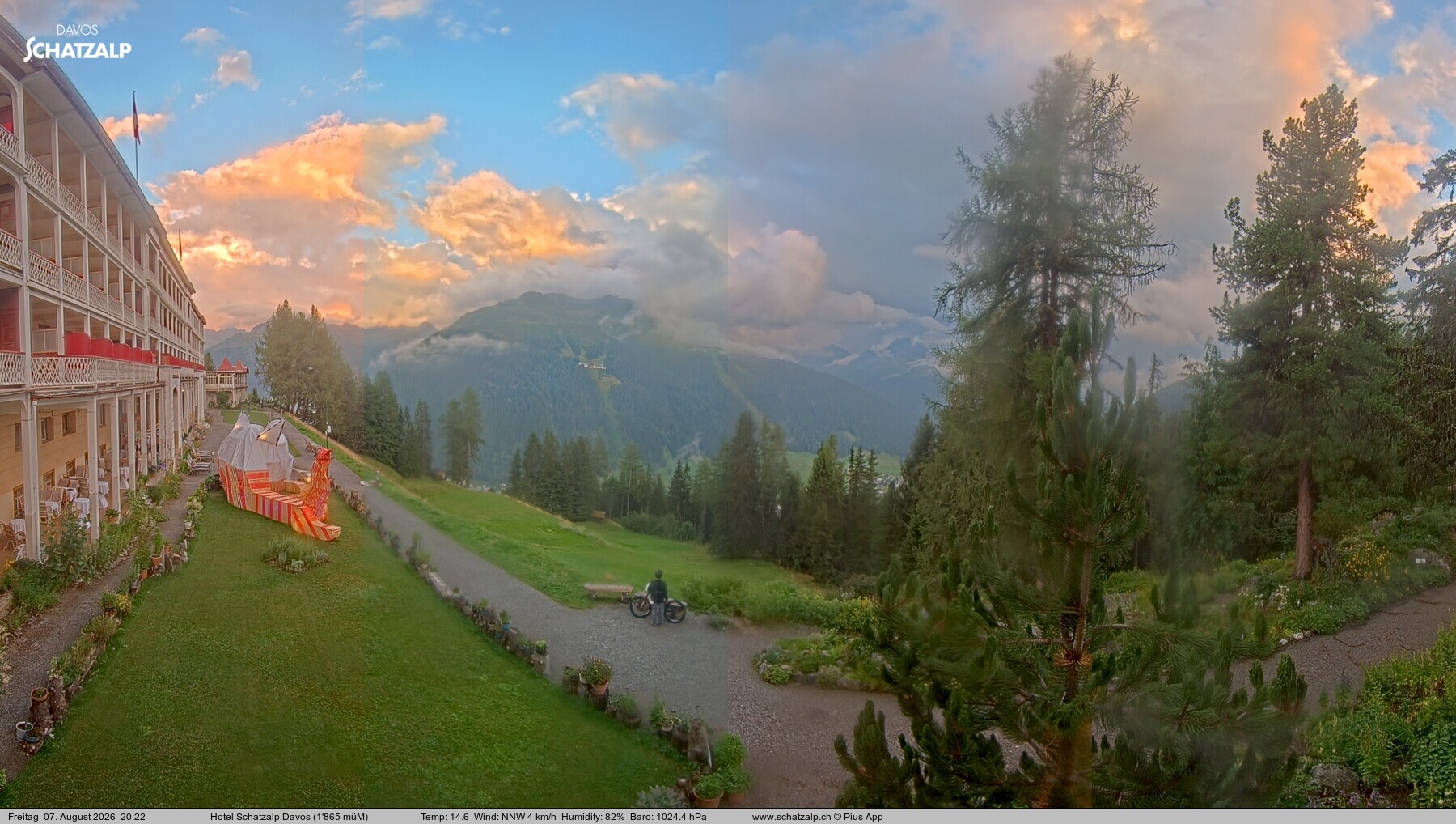 Archiv Foto Webcam Hotel Schatzalp, Davos