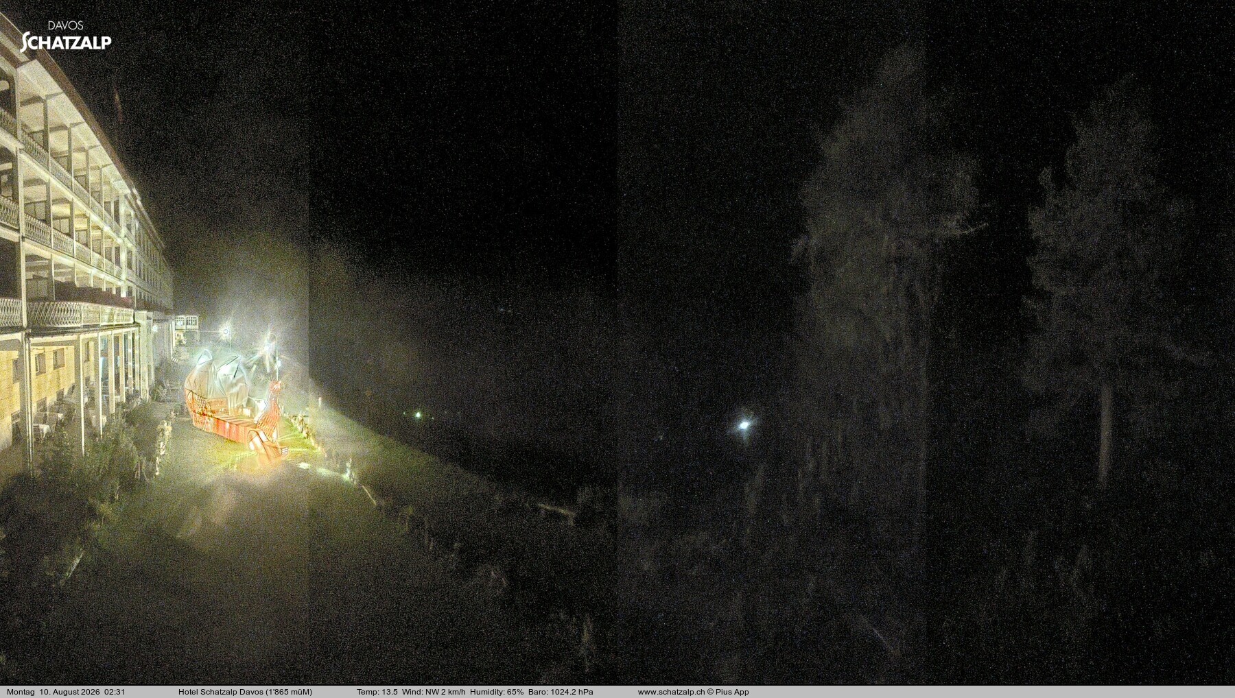 Archiv Foto Webcam Hotel Schatzalp, Davos
