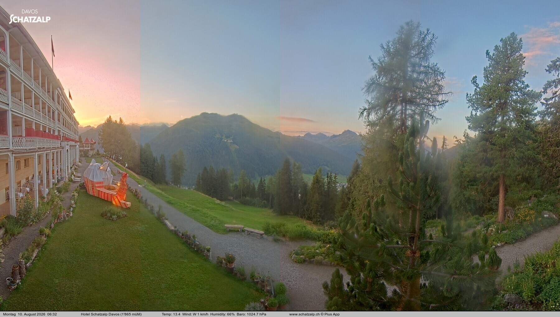Archiv Foto Webcam Hotel Schatzalp, Davos