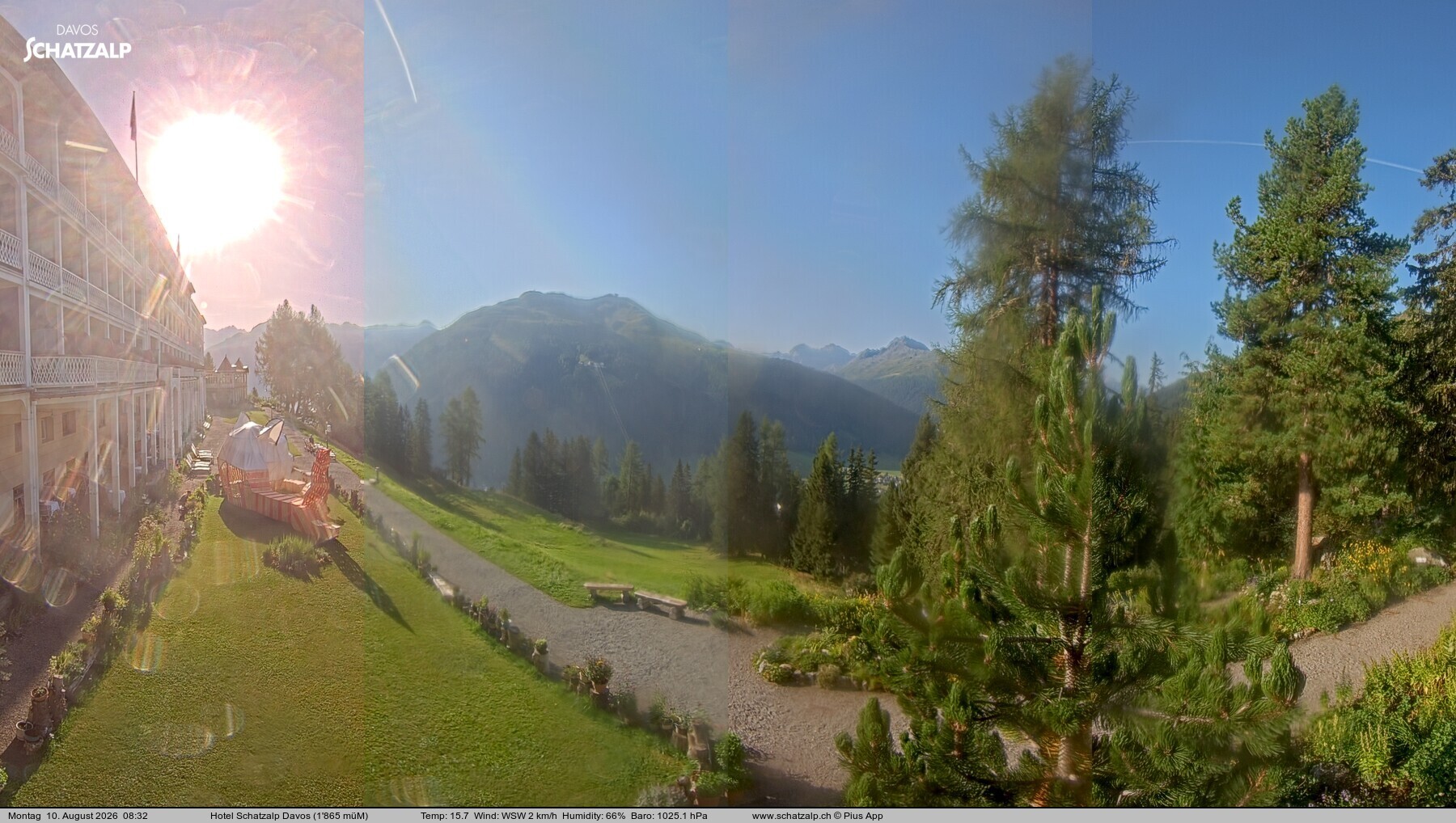 Archiv Foto Webcam Hotel Schatzalp, Davos