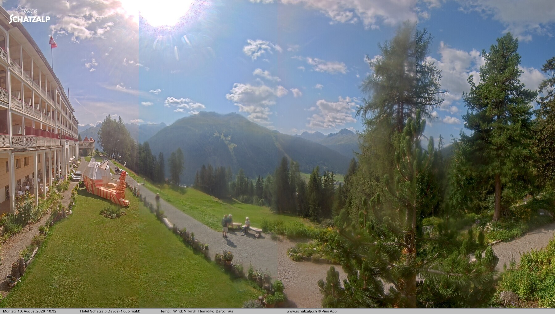 Archiv Foto Webcam Hotel Schatzalp, Davos