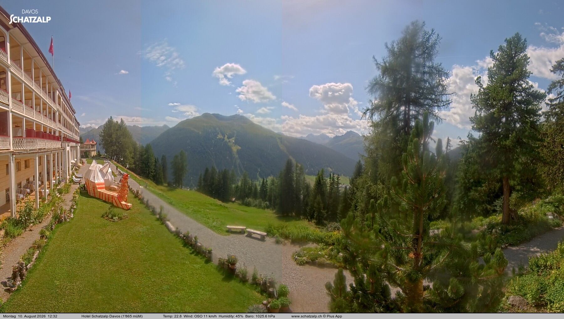 Archiv Foto Webcam Hotel Schatzalp, Davos