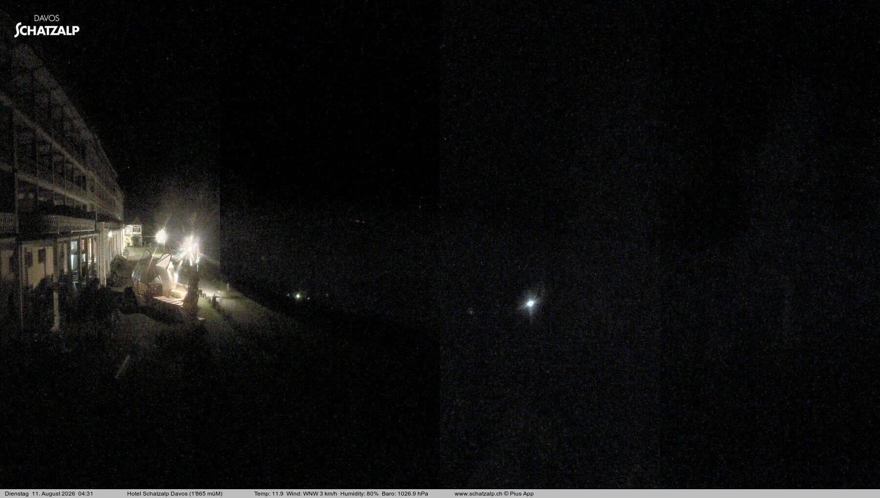 Archiv Foto Webcam Hotel Schatzalp, Davos