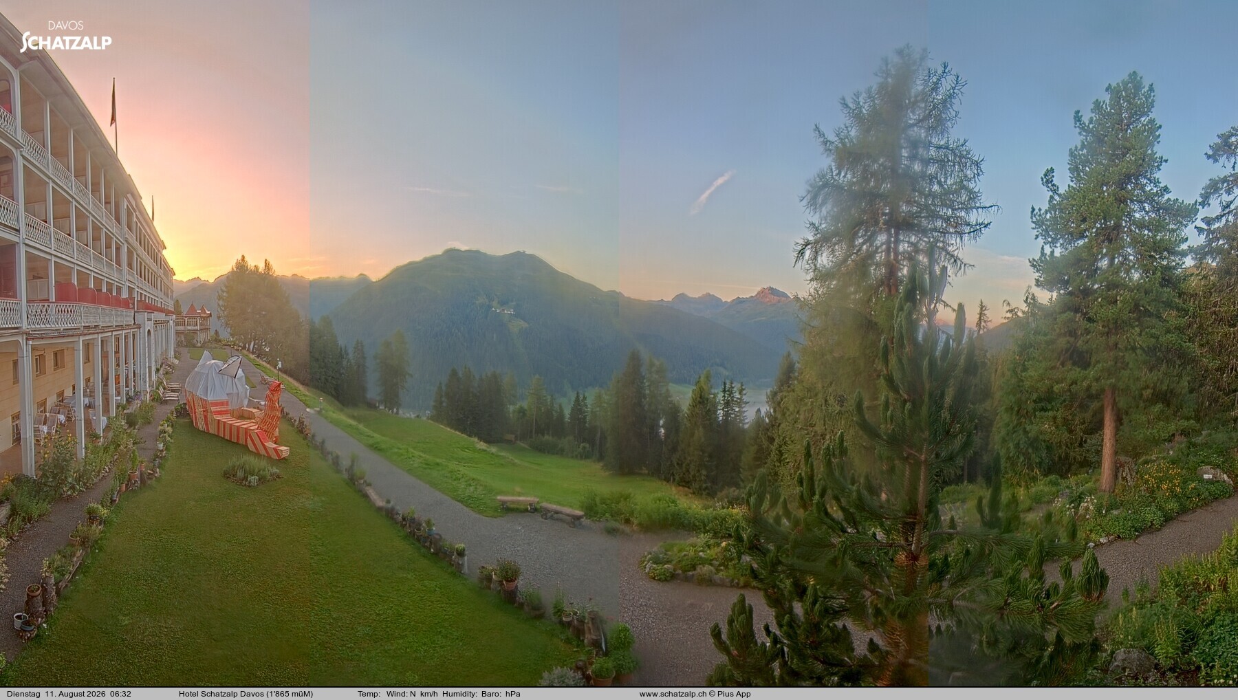 Archiv Foto Webcam Hotel Schatzalp, Davos
