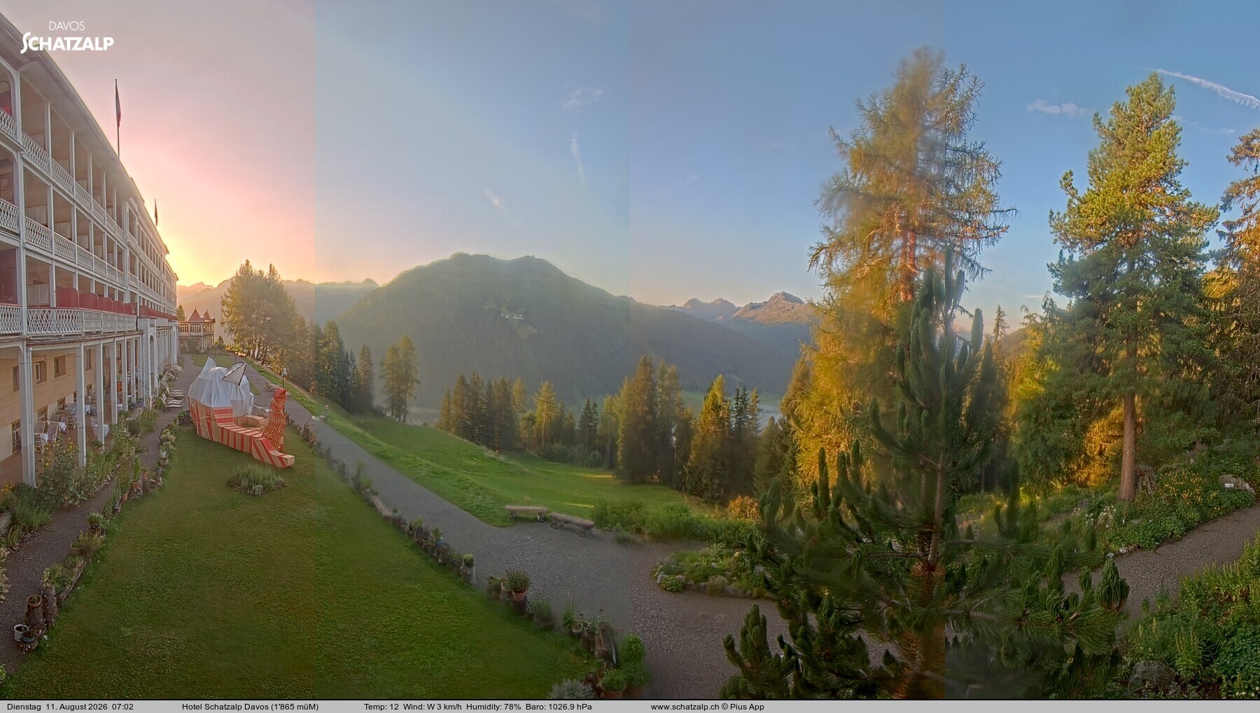 Archiv Foto Webcam Hotel Schatzalp, Davos