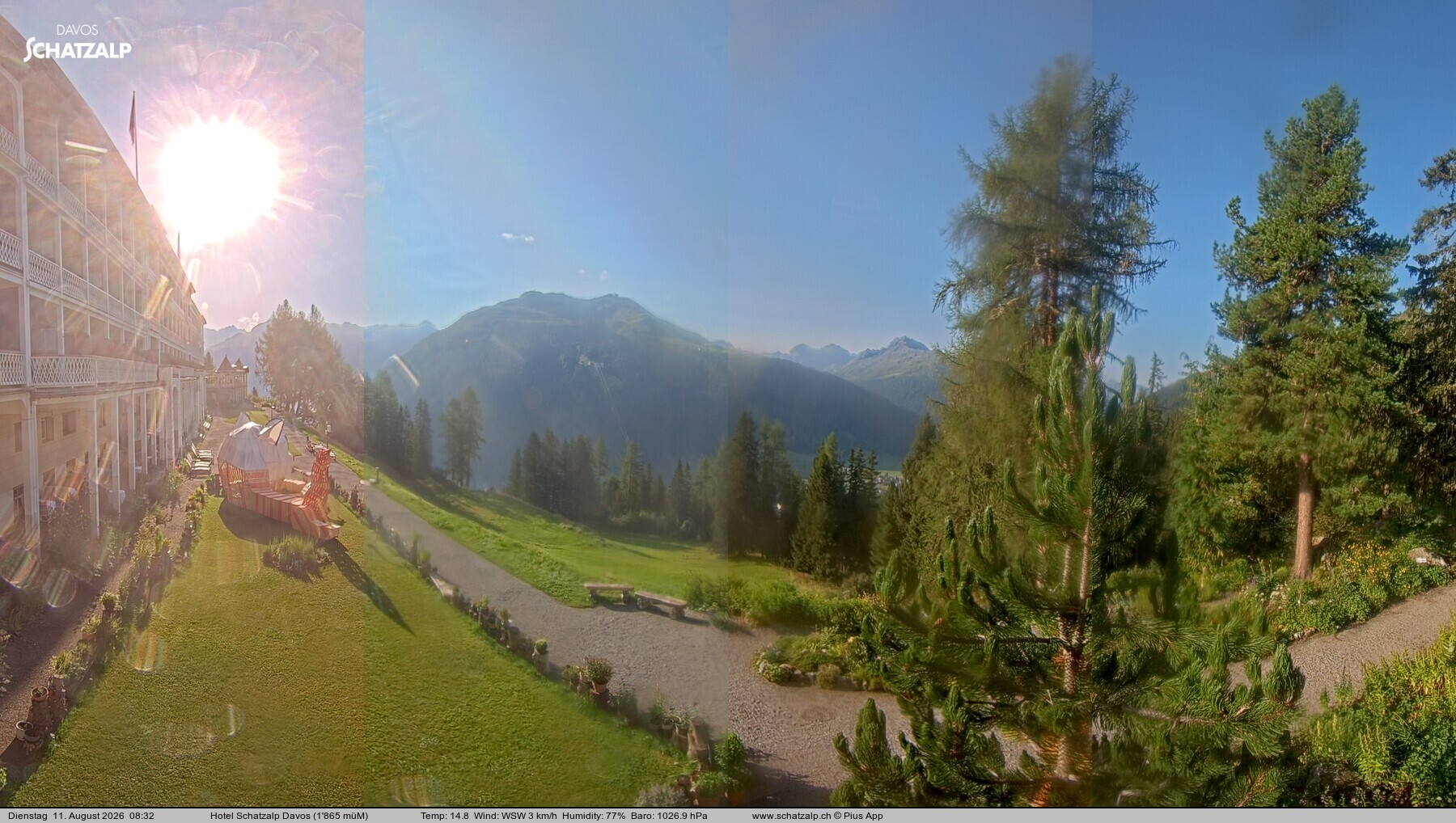 Archiv Foto Webcam Hotel Schatzalp, Davos