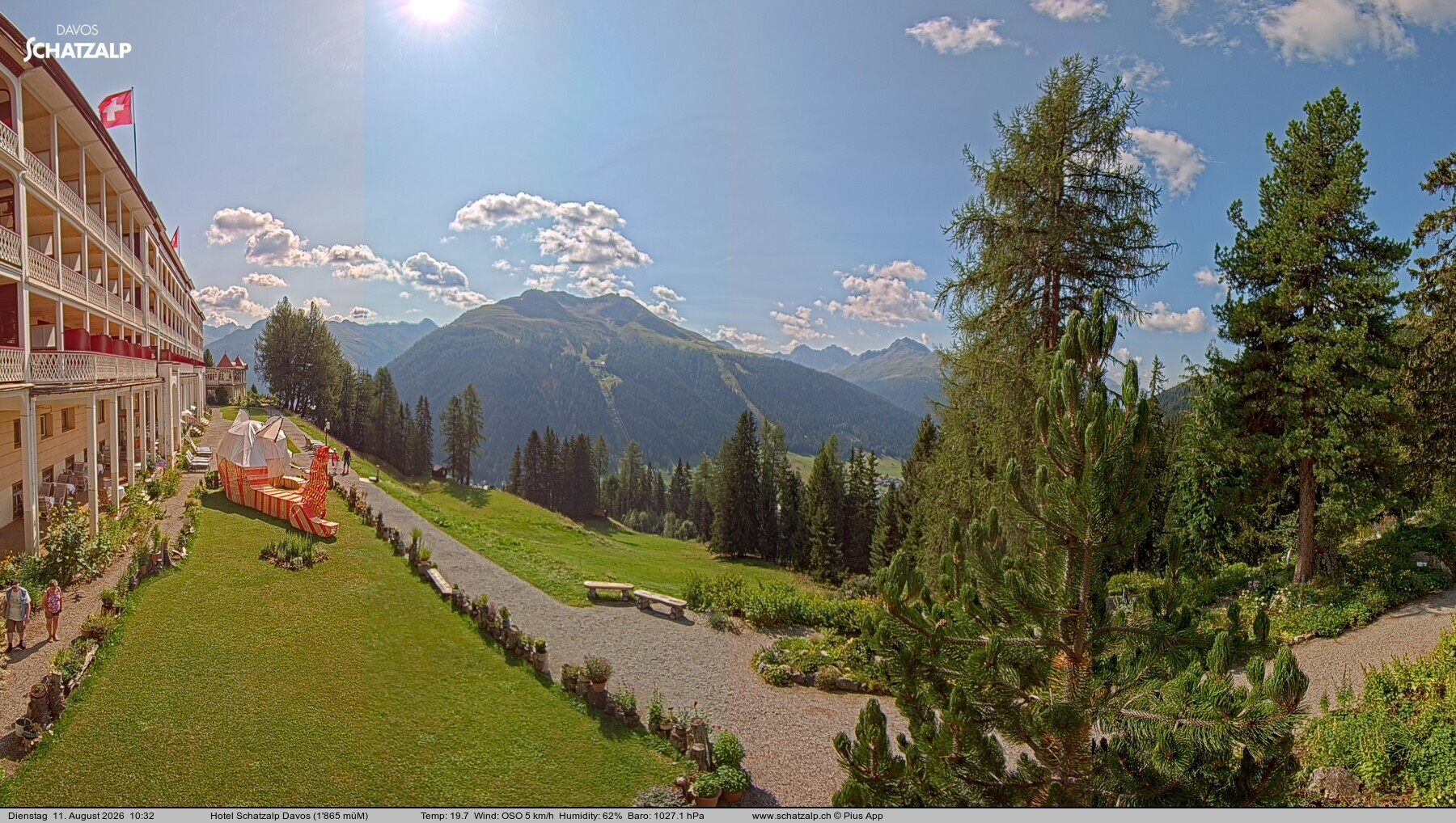 Archiv Foto Webcam Hotel Schatzalp, Davos