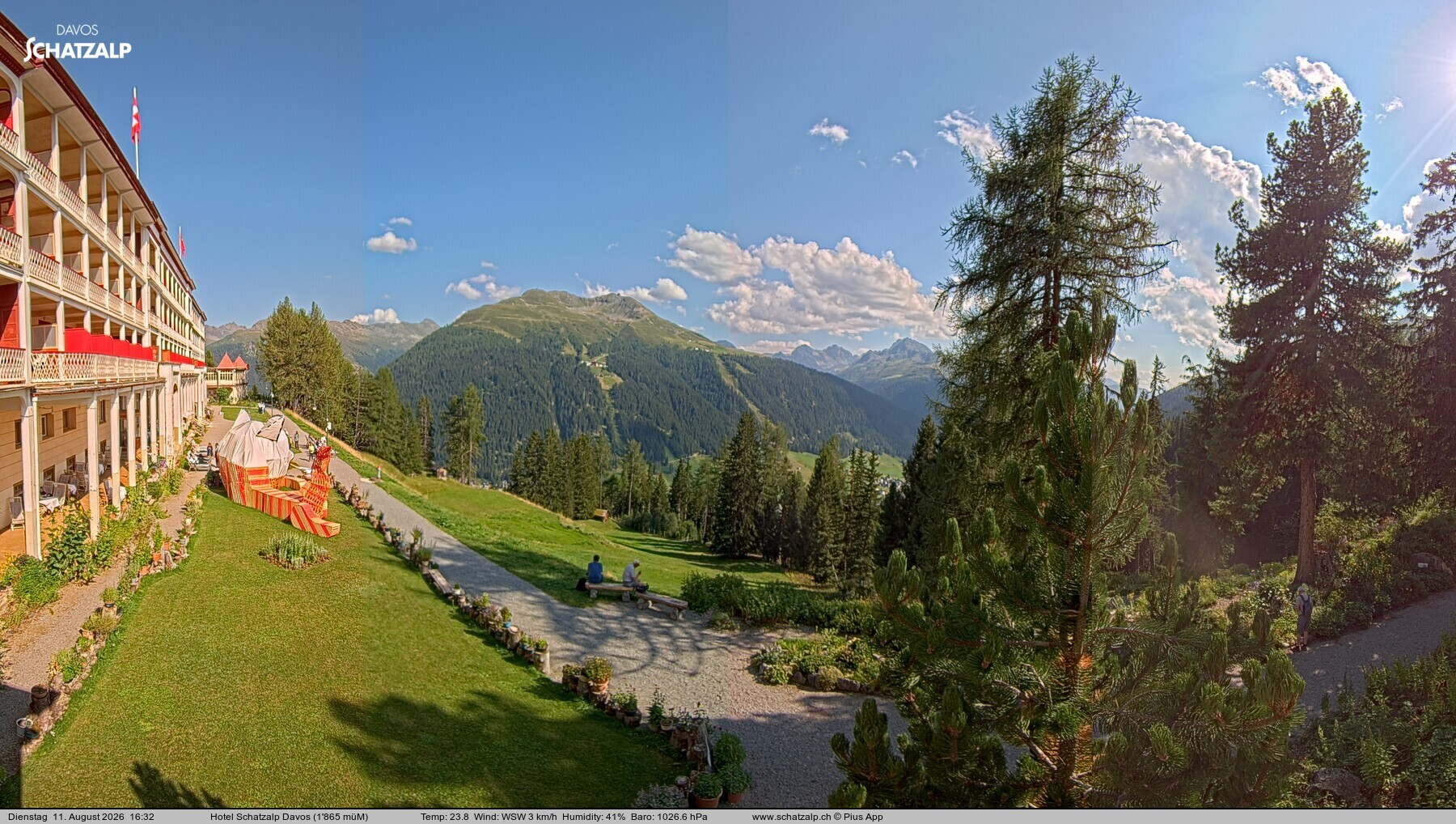 Archiv Foto Webcam Hotel Schatzalp, Davos