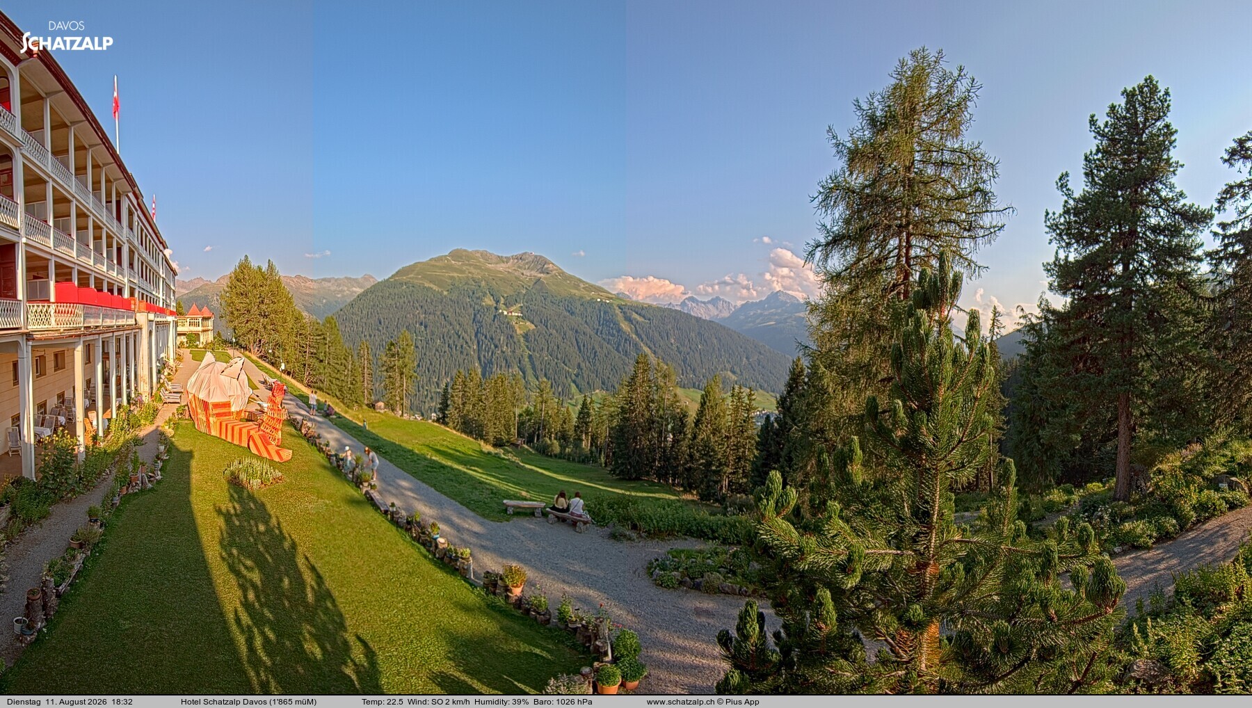 Archiv Foto Webcam Hotel Schatzalp, Davos
