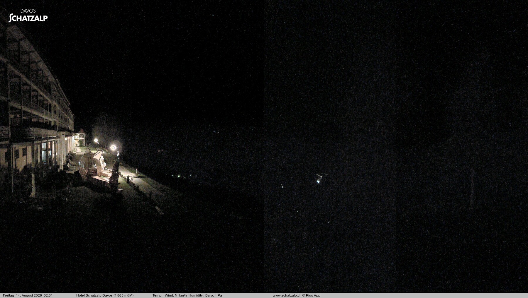 Archiv Foto Webcam Hotel Schatzalp, Davos