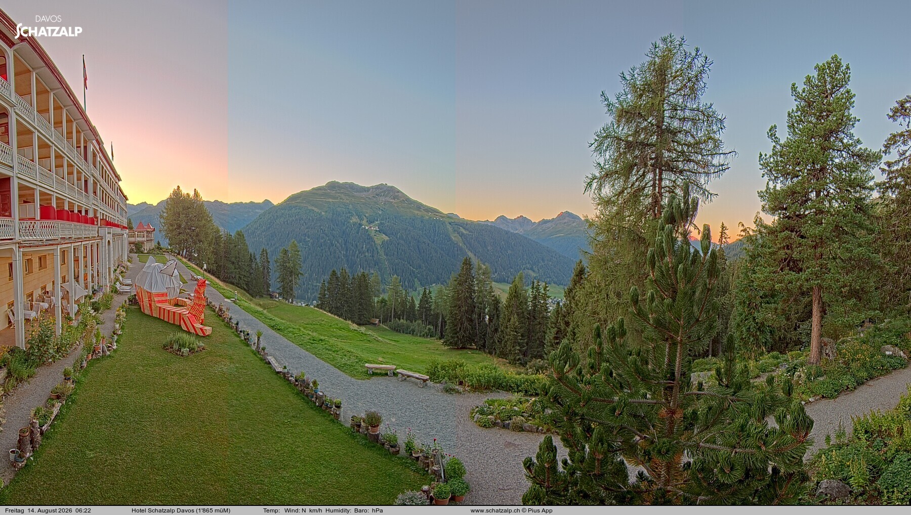 Archiv Foto Webcam Hotel Schatzalp, Davos