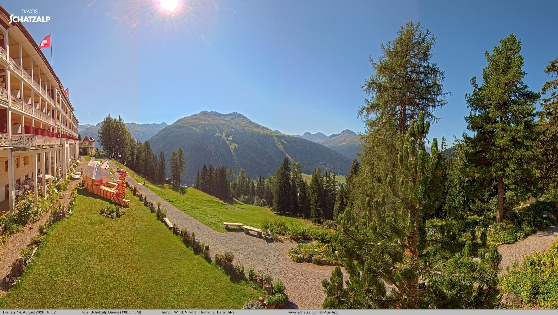 Archiv Foto Webcam Hotel Schatzalp, Davos
