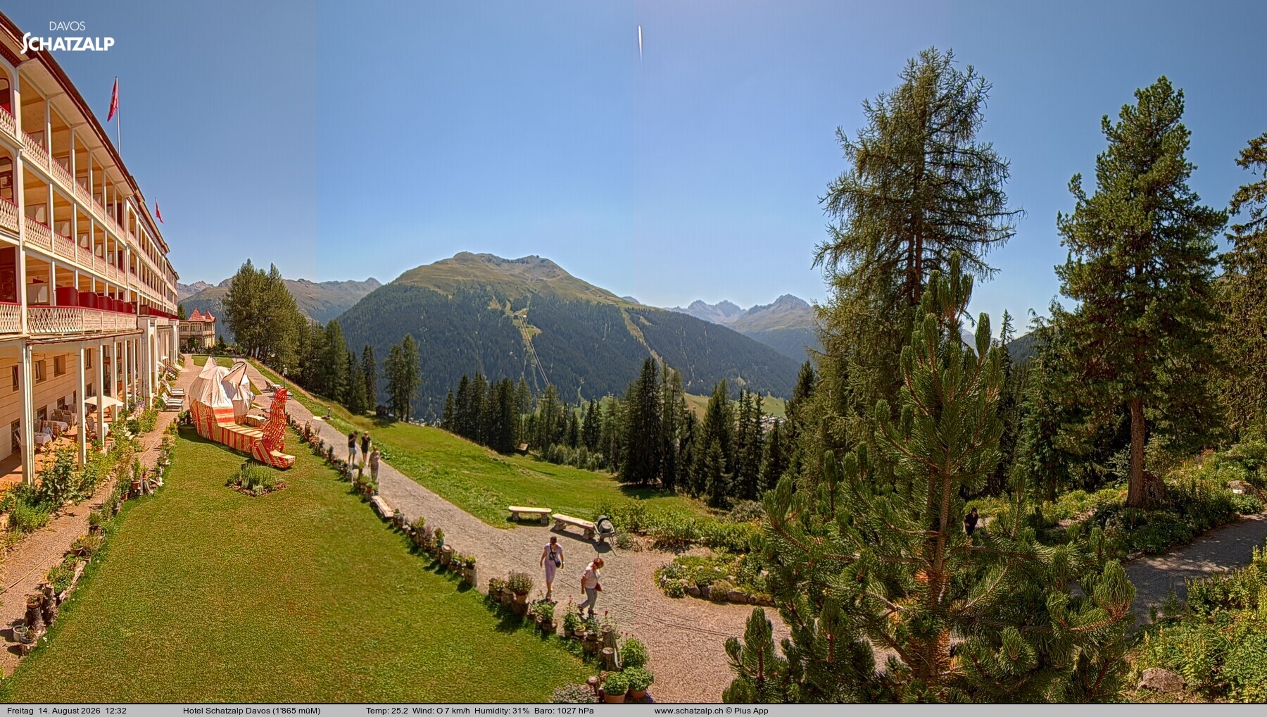 Archiv Foto Webcam Hotel Schatzalp, Davos