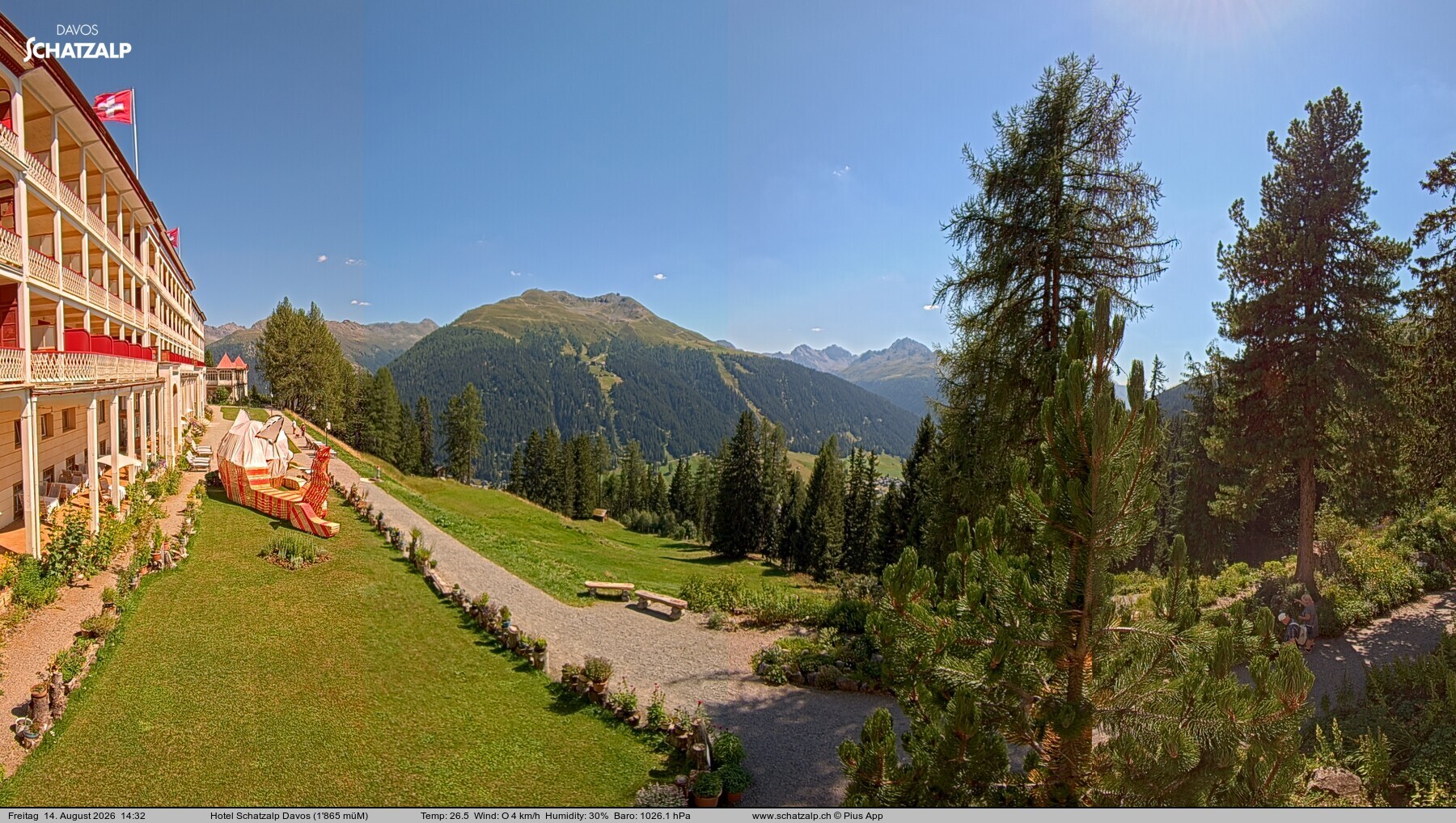 Archiv Foto Webcam Hotel Schatzalp, Davos