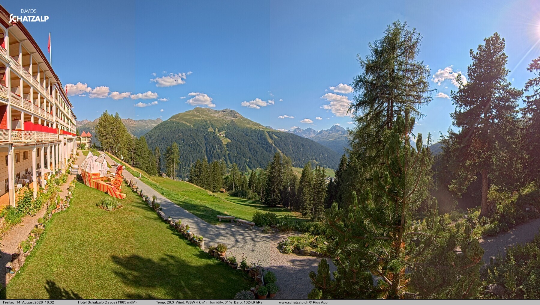 Archiv Foto Webcam Hotel Schatzalp, Davos