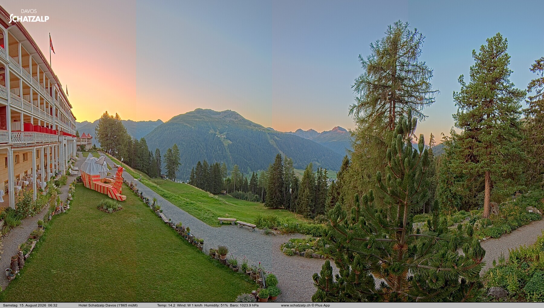 Archiv Foto Webcam Hotel Schatzalp, Davos