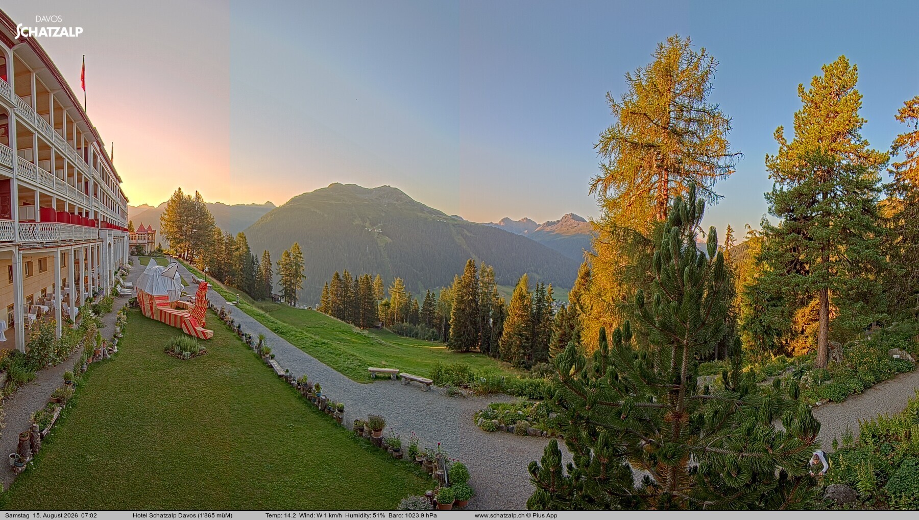 Archiv Foto Webcam Hotel Schatzalp, Davos