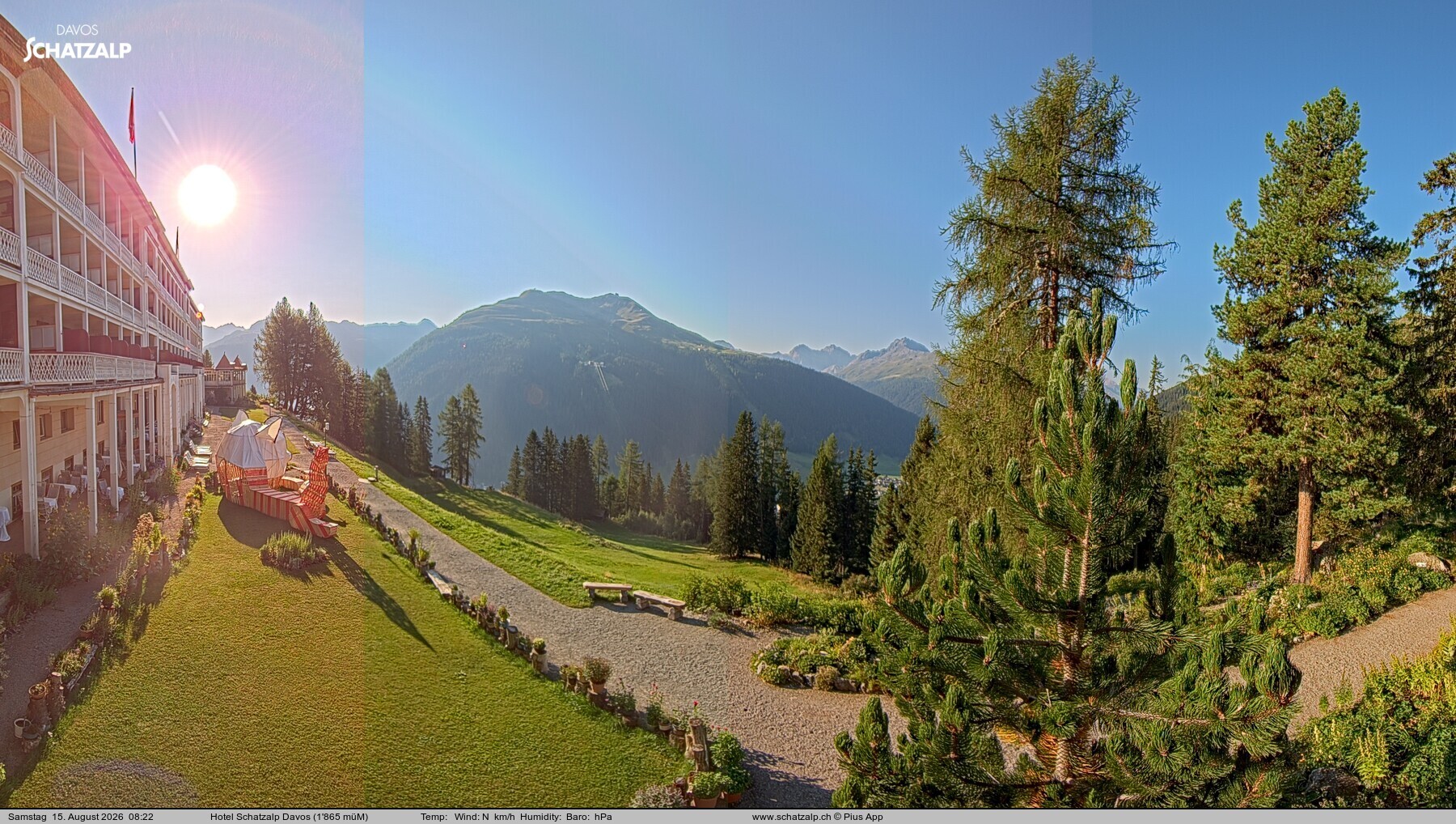 Archiv Foto Webcam Hotel Schatzalp, Davos