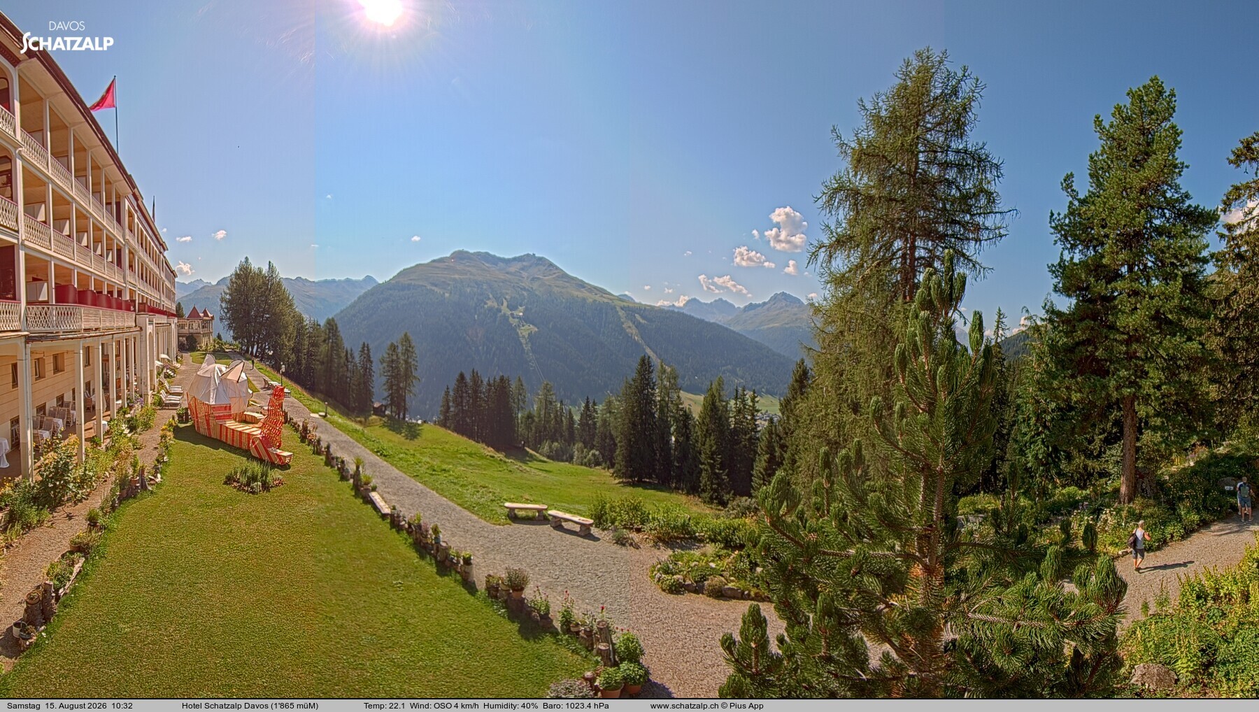 Archiv Foto Webcam Hotel Schatzalp, Davos