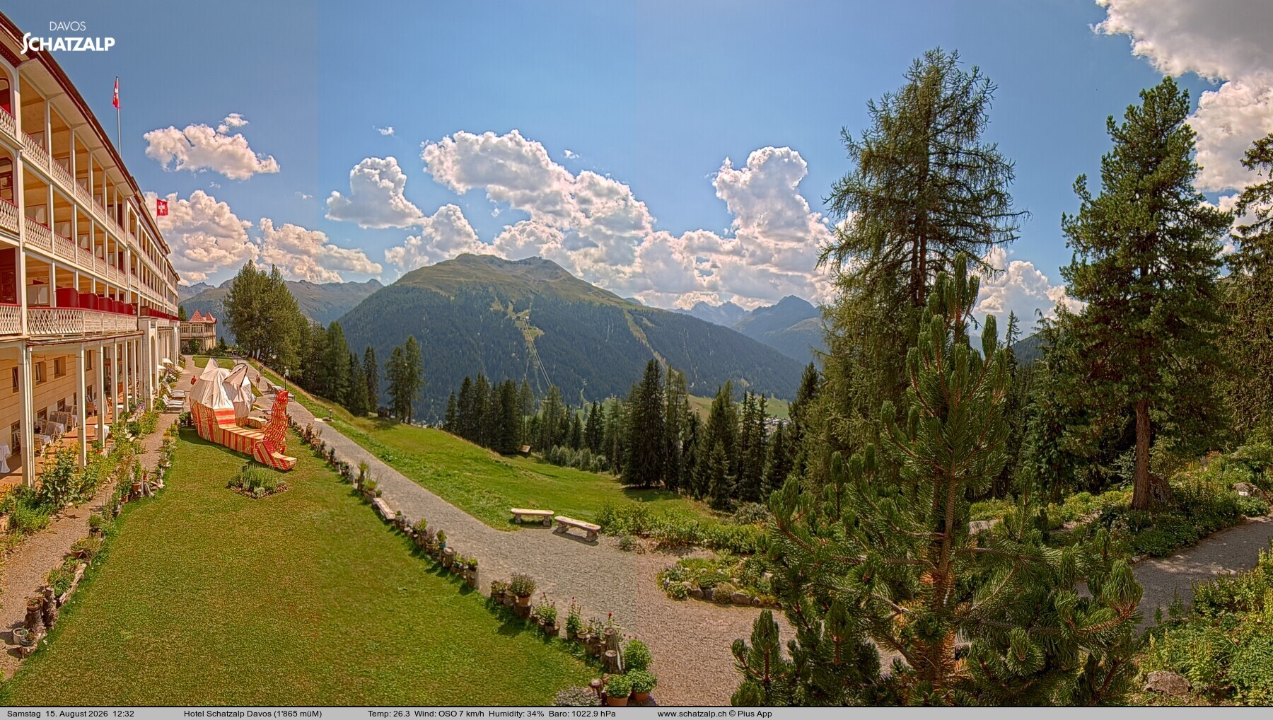 Archiv Foto Webcam Hotel Schatzalp, Davos