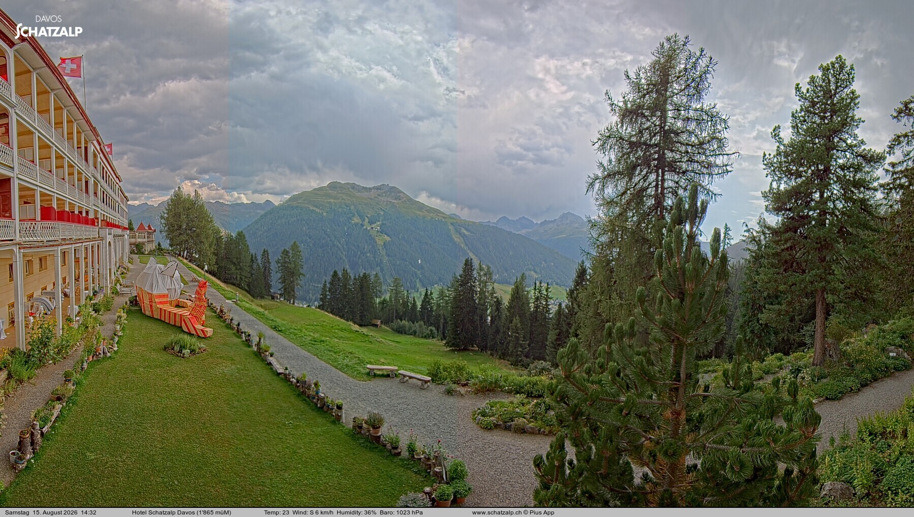 Archiv Foto Webcam Hotel Schatzalp, Davos