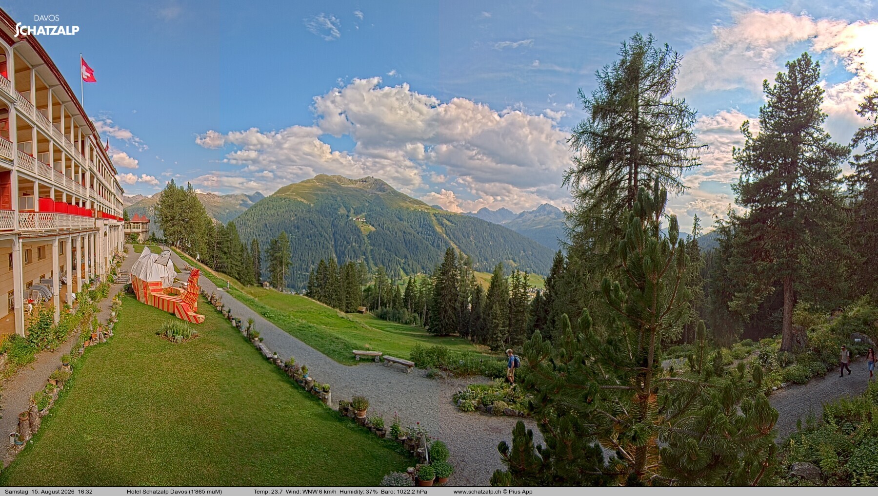 Archiv Foto Webcam Hotel Schatzalp, Davos