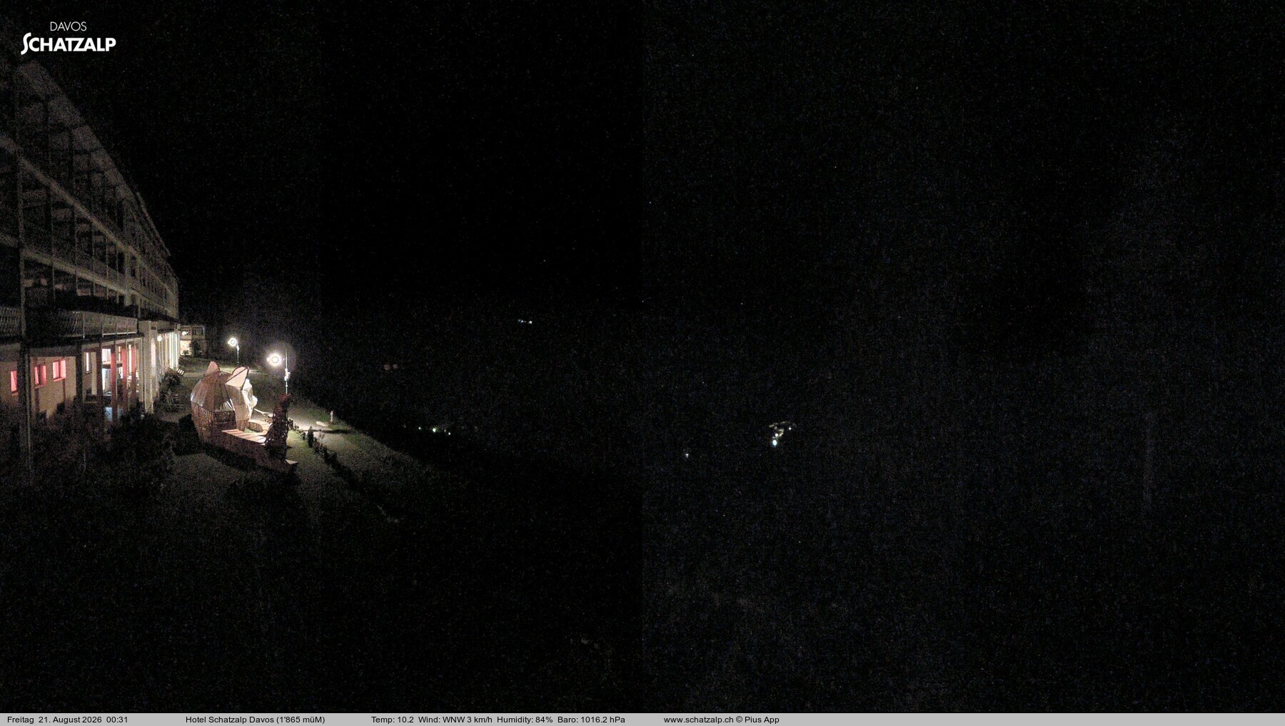Archiv Foto Webcam Hotel Schatzalp, Davos