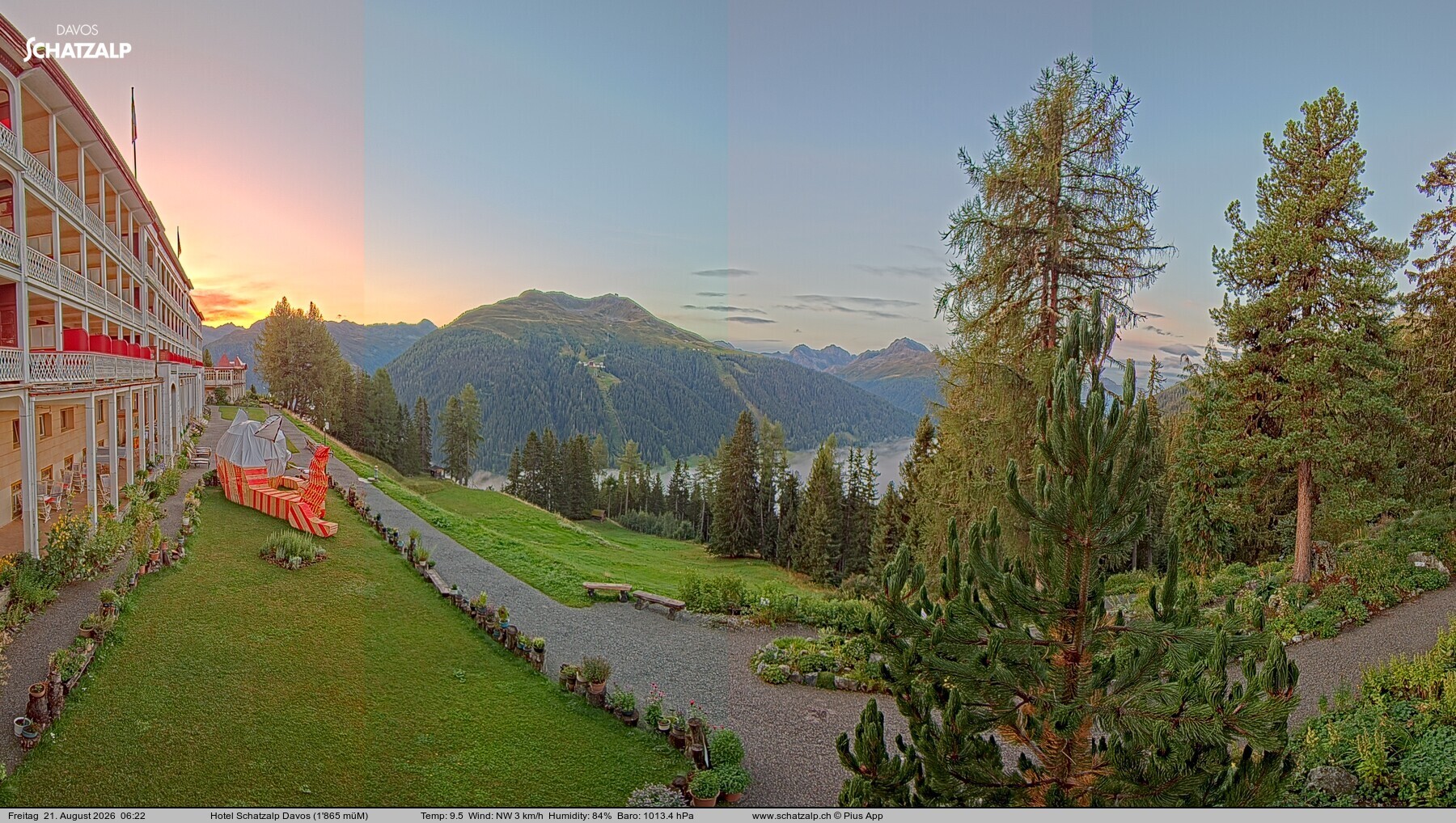 Archiv Foto Webcam Hotel Schatzalp, Davos