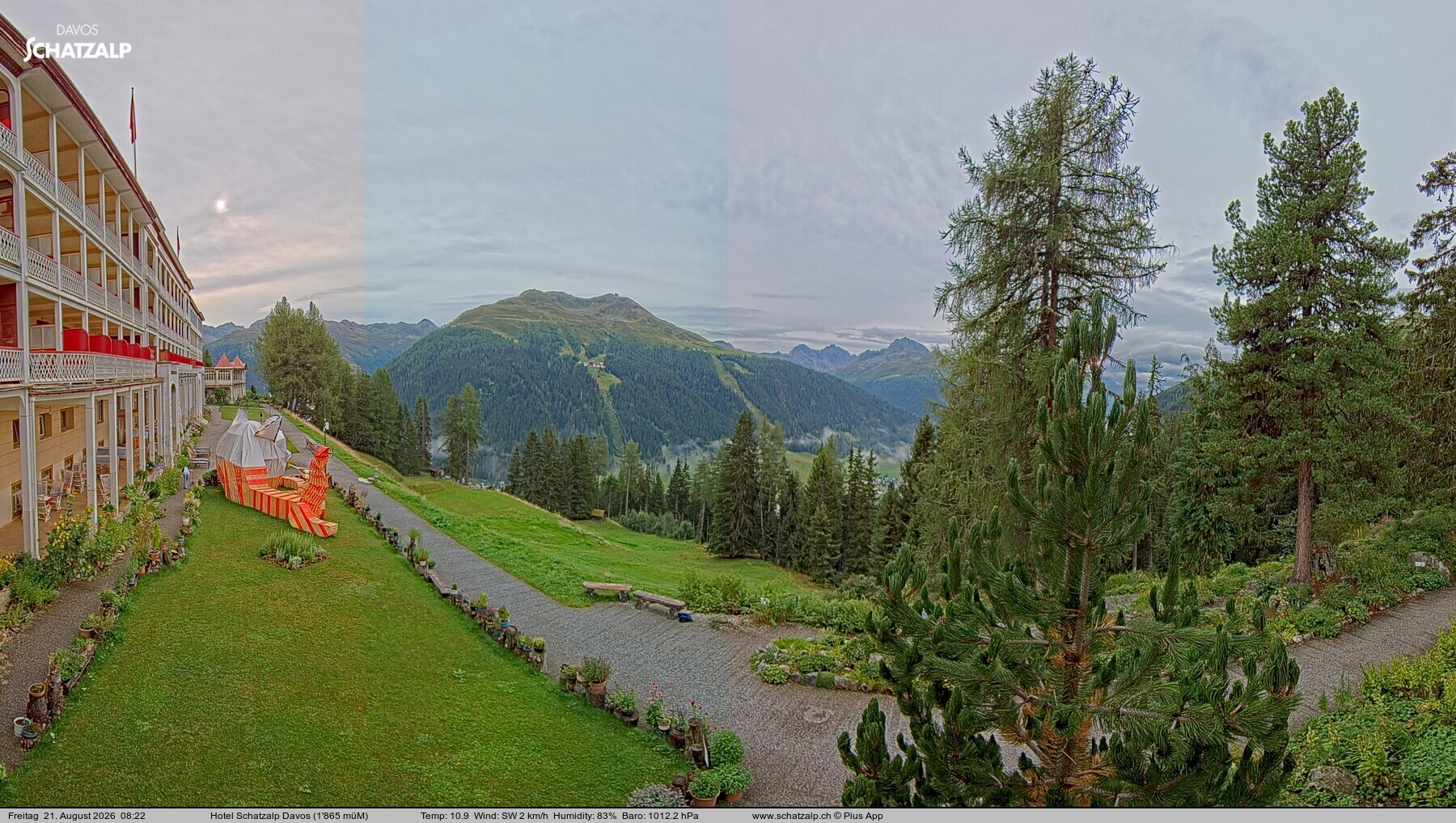 Archiv Foto Webcam Hotel Schatzalp, Davos