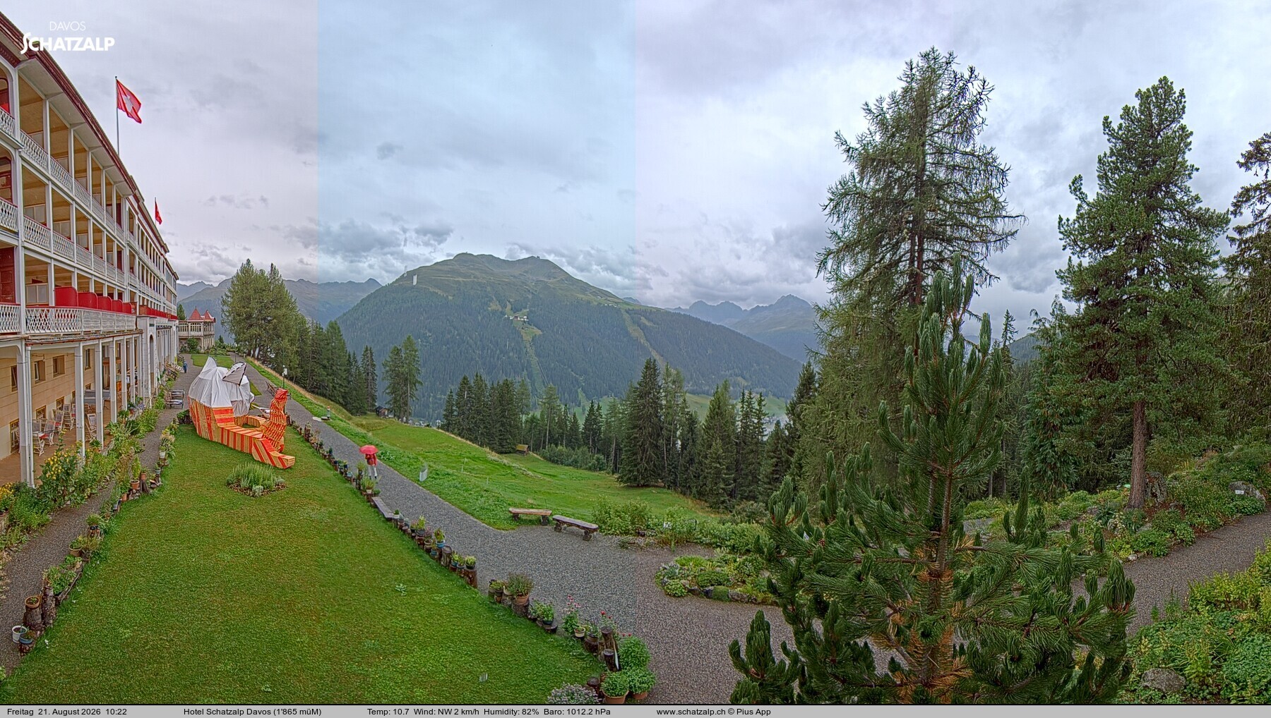 Archiv Foto Webcam Hotel Schatzalp, Davos
