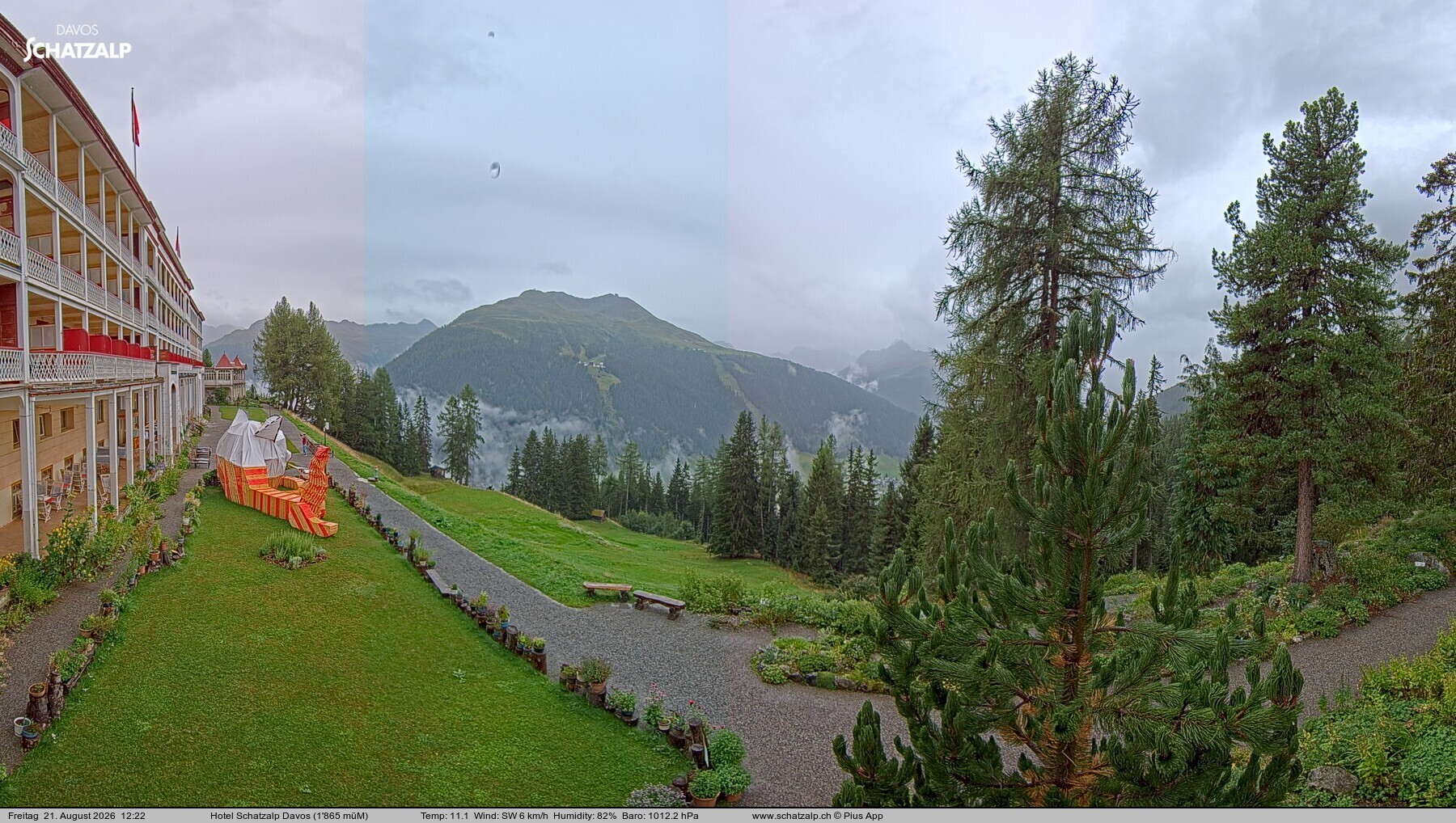 Archiv Foto Webcam Hotel Schatzalp, Davos