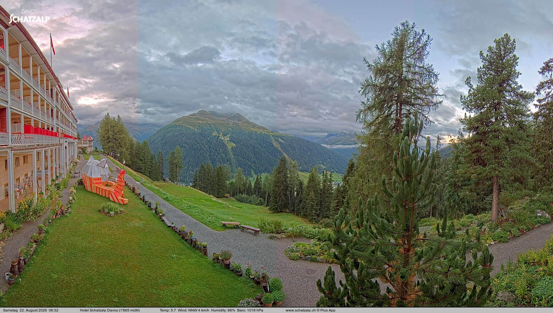 Archiv Foto Webcam Hotel Schatzalp, Davos