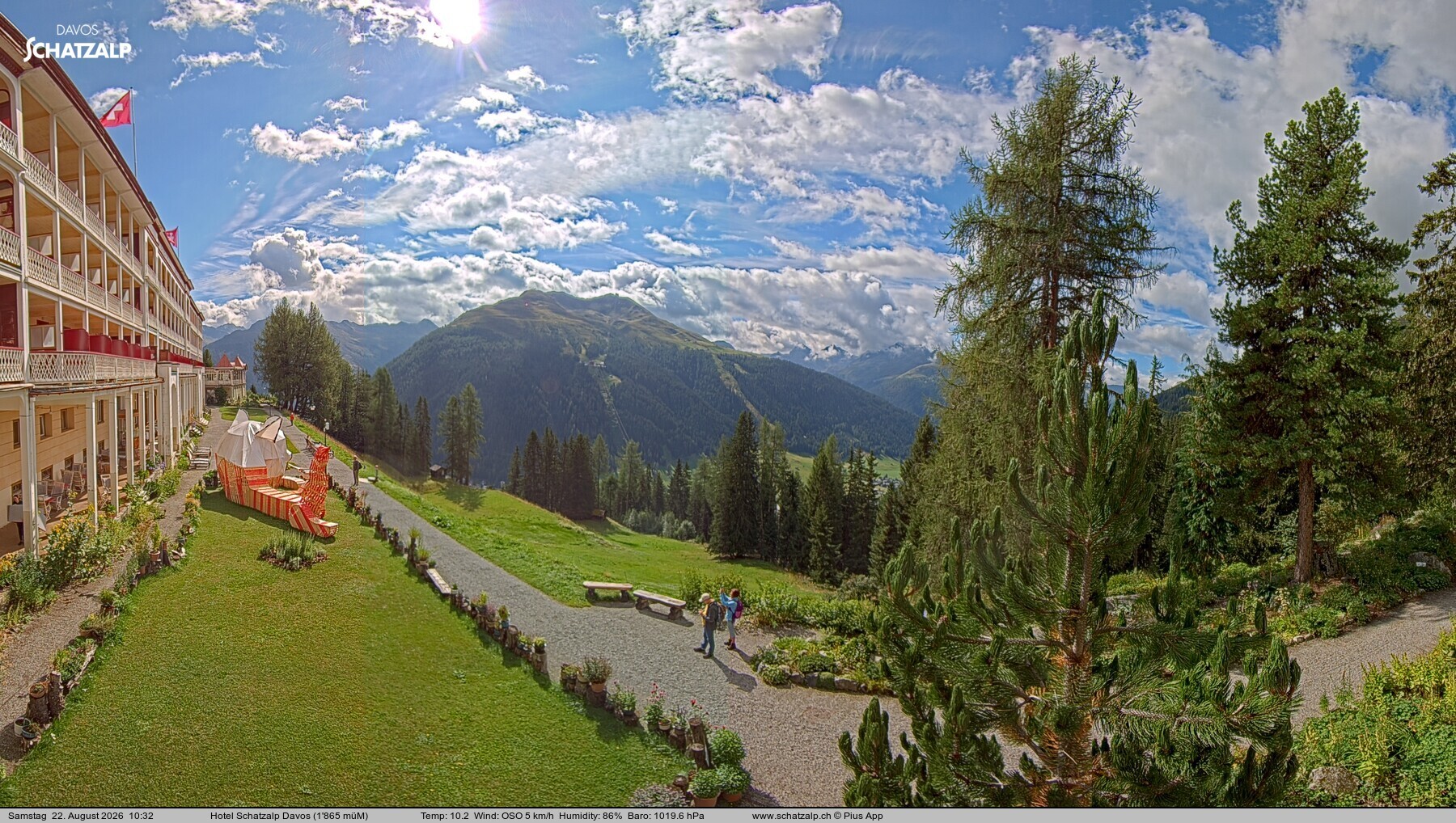 Archiv Foto Webcam Hotel Schatzalp, Davos