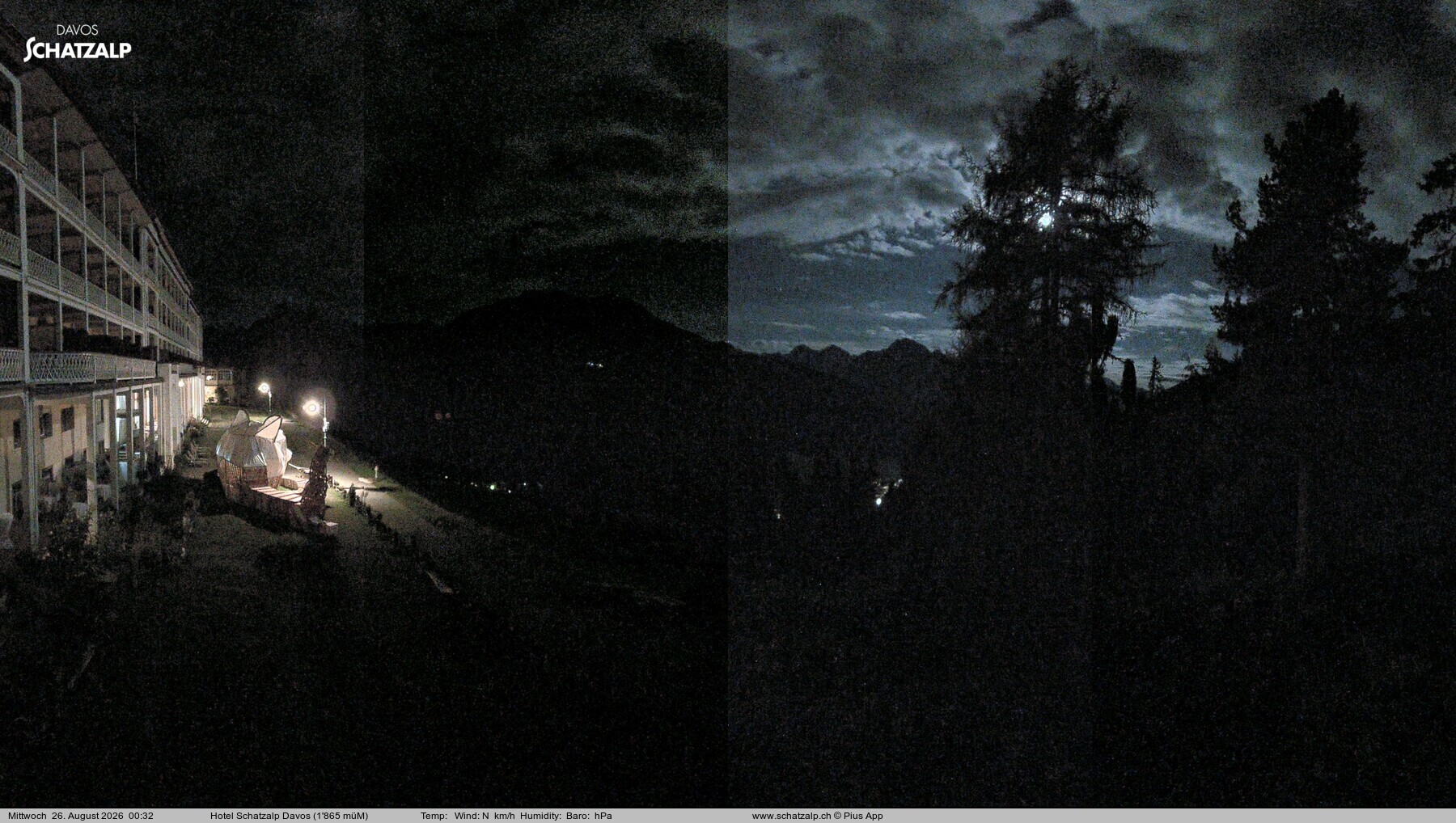 Archived image Webcam Schatzalp Hotel, Davos
