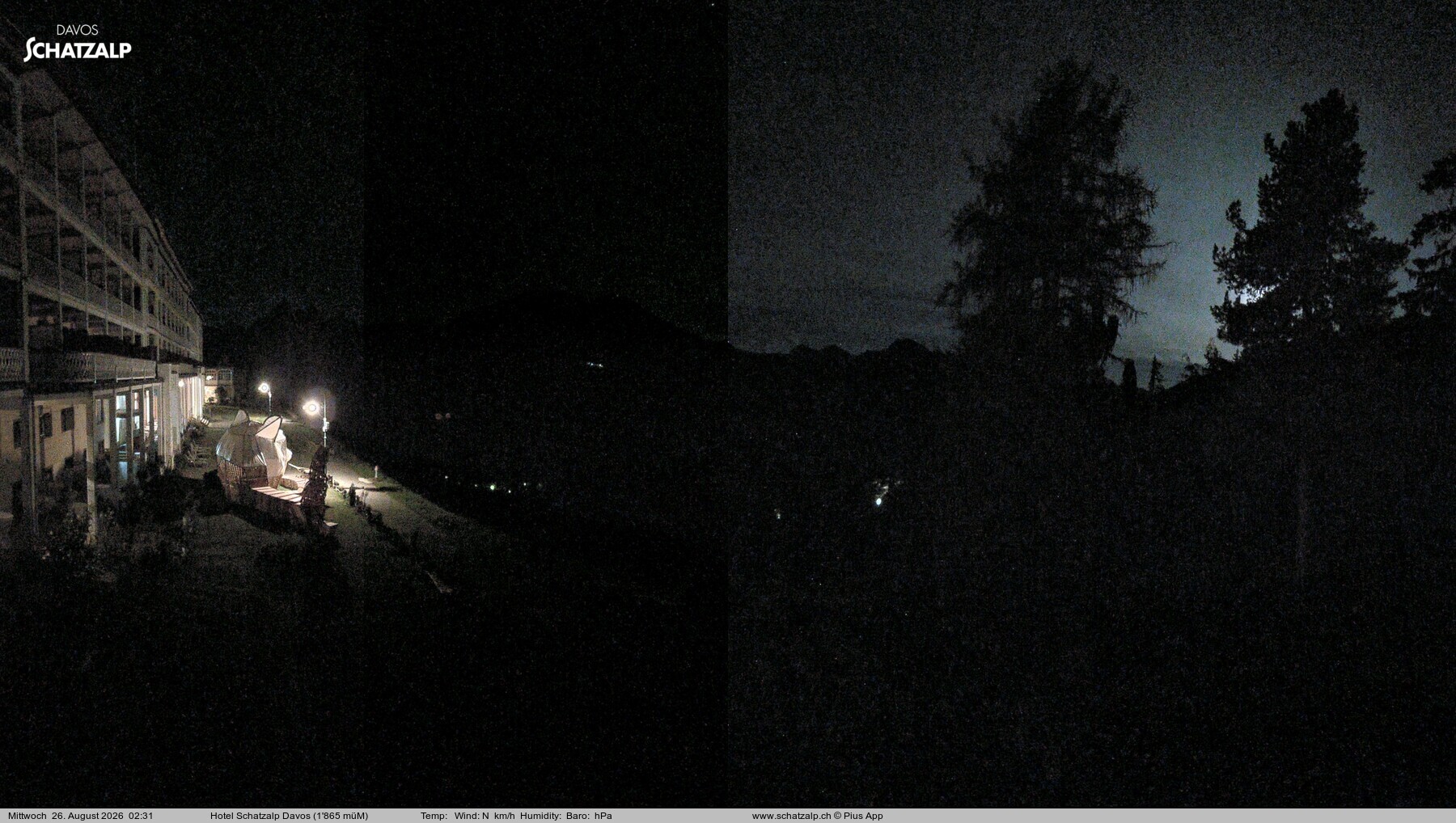 Archived image Webcam Schatzalp Hotel, Davos