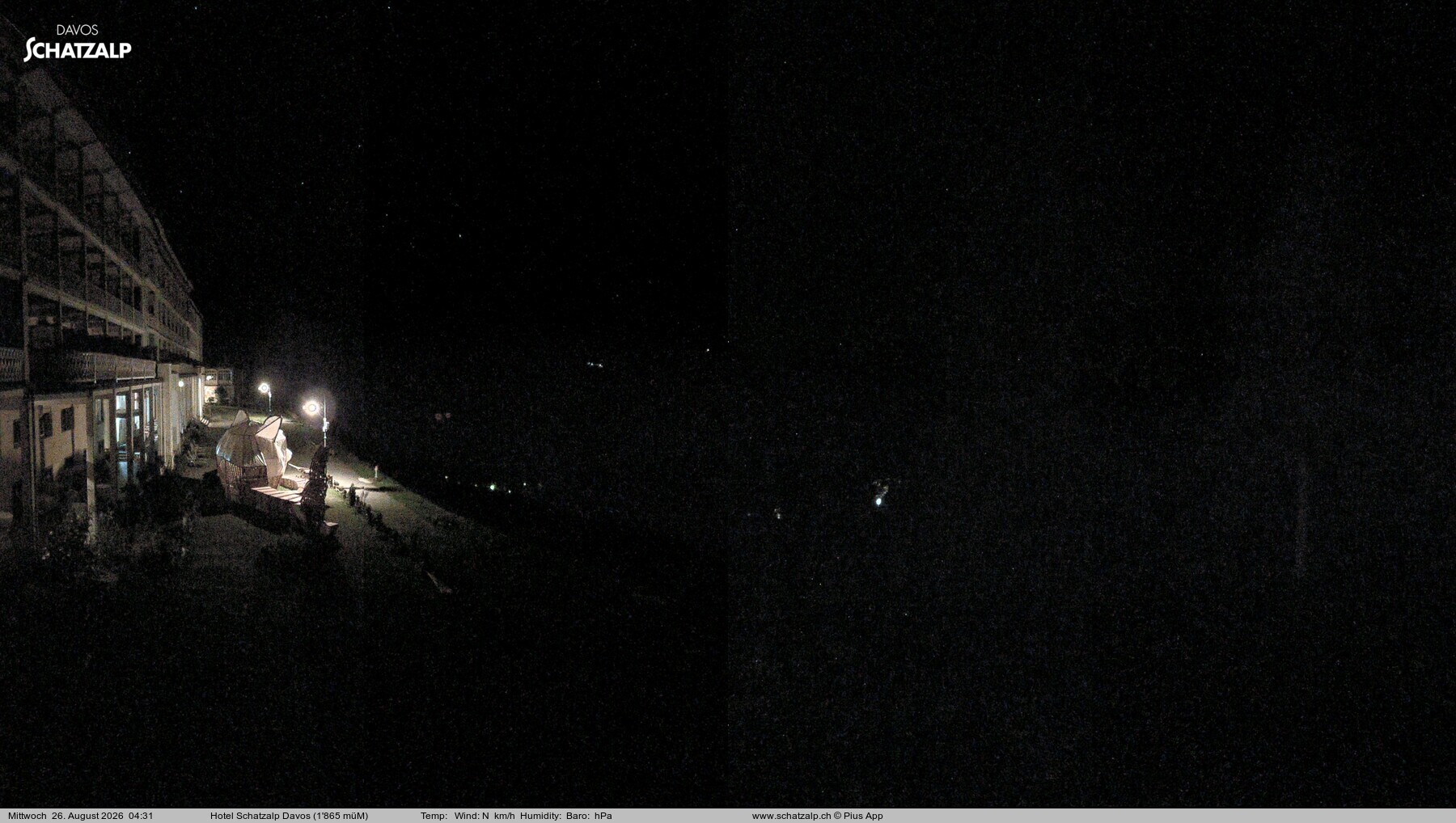 Archived image Webcam Schatzalp Hotel, Davos