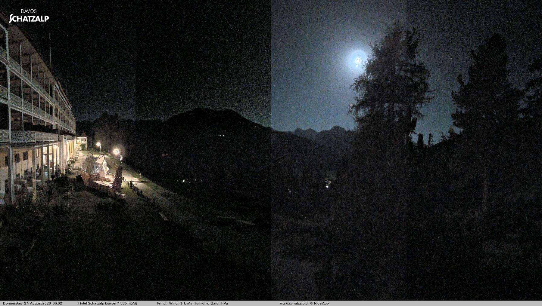 Archiv Foto Webcam Hotel Schatzalp, Davos