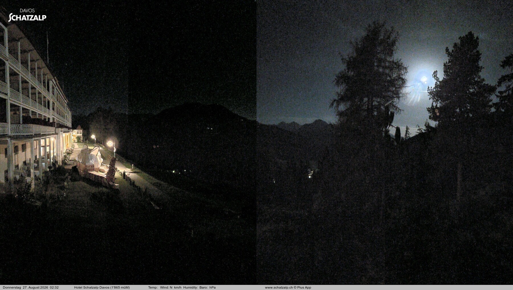 Archiv Foto Webcam Hotel Schatzalp, Davos