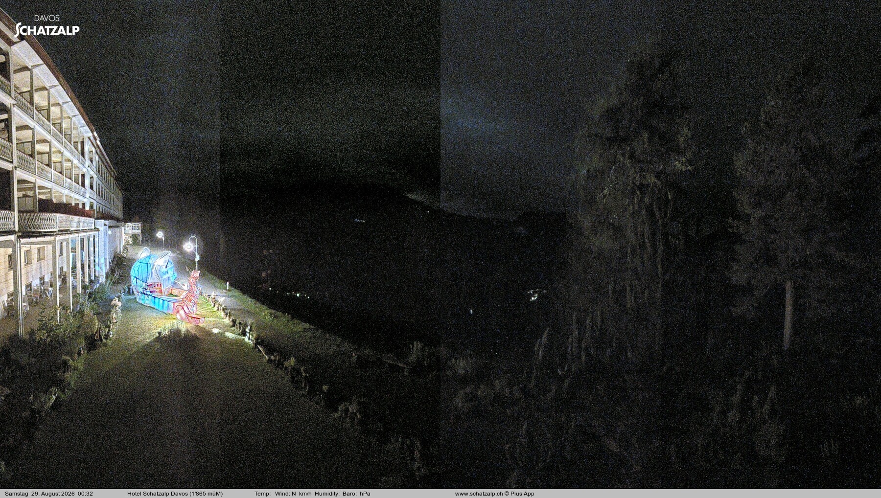 Archiv Foto Webcam Hotel Schatzalp, Davos
