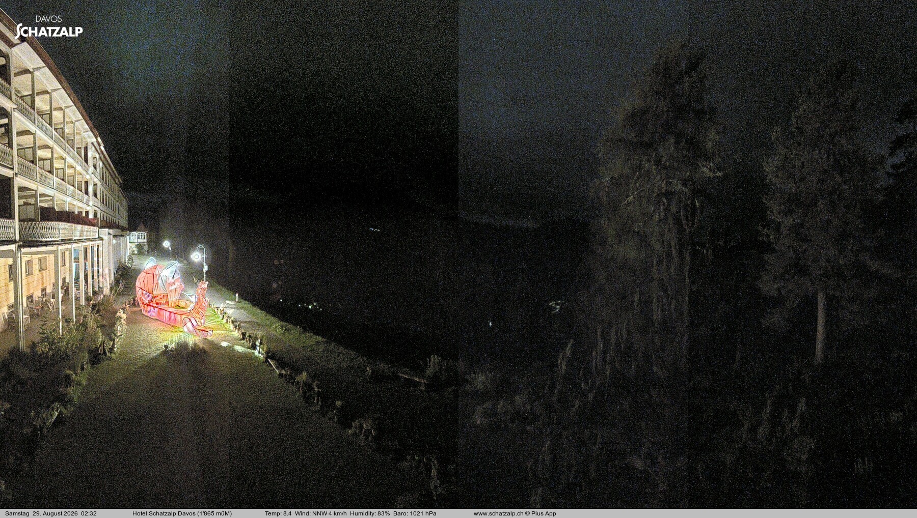 Archiv Foto Webcam Hotel Schatzalp, Davos
