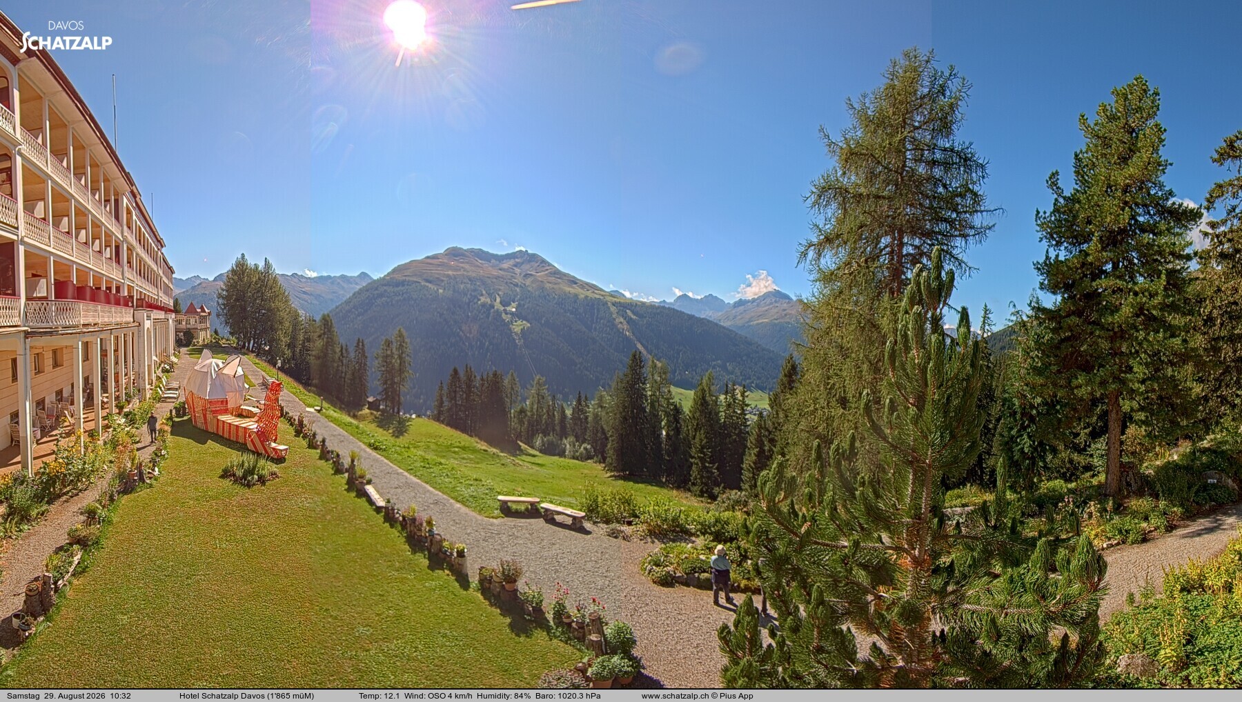 Archiv Foto Webcam Hotel Schatzalp, Davos