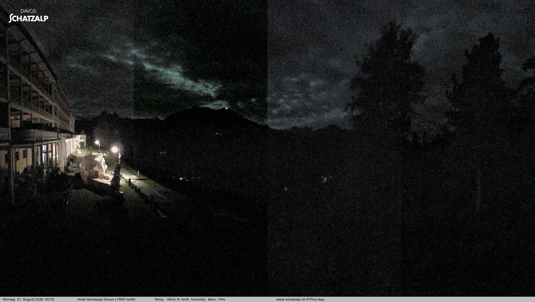 Archived image Webcam Schatzalp Hotel, Davos