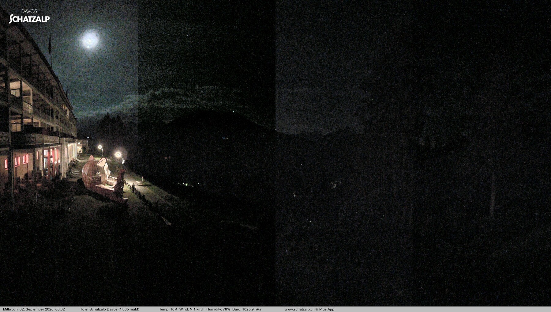 Archiv Foto Webcam Hotel Schatzalp, Davos