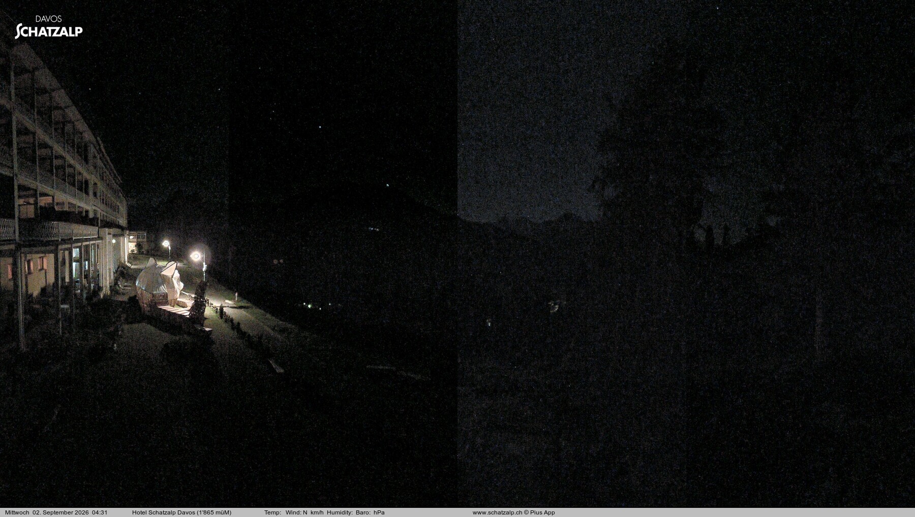 Archiv Foto Webcam Hotel Schatzalp, Davos