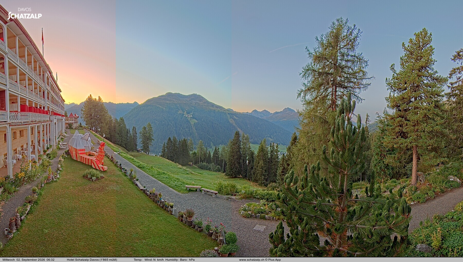 Archiv Foto Webcam Hotel Schatzalp, Davos