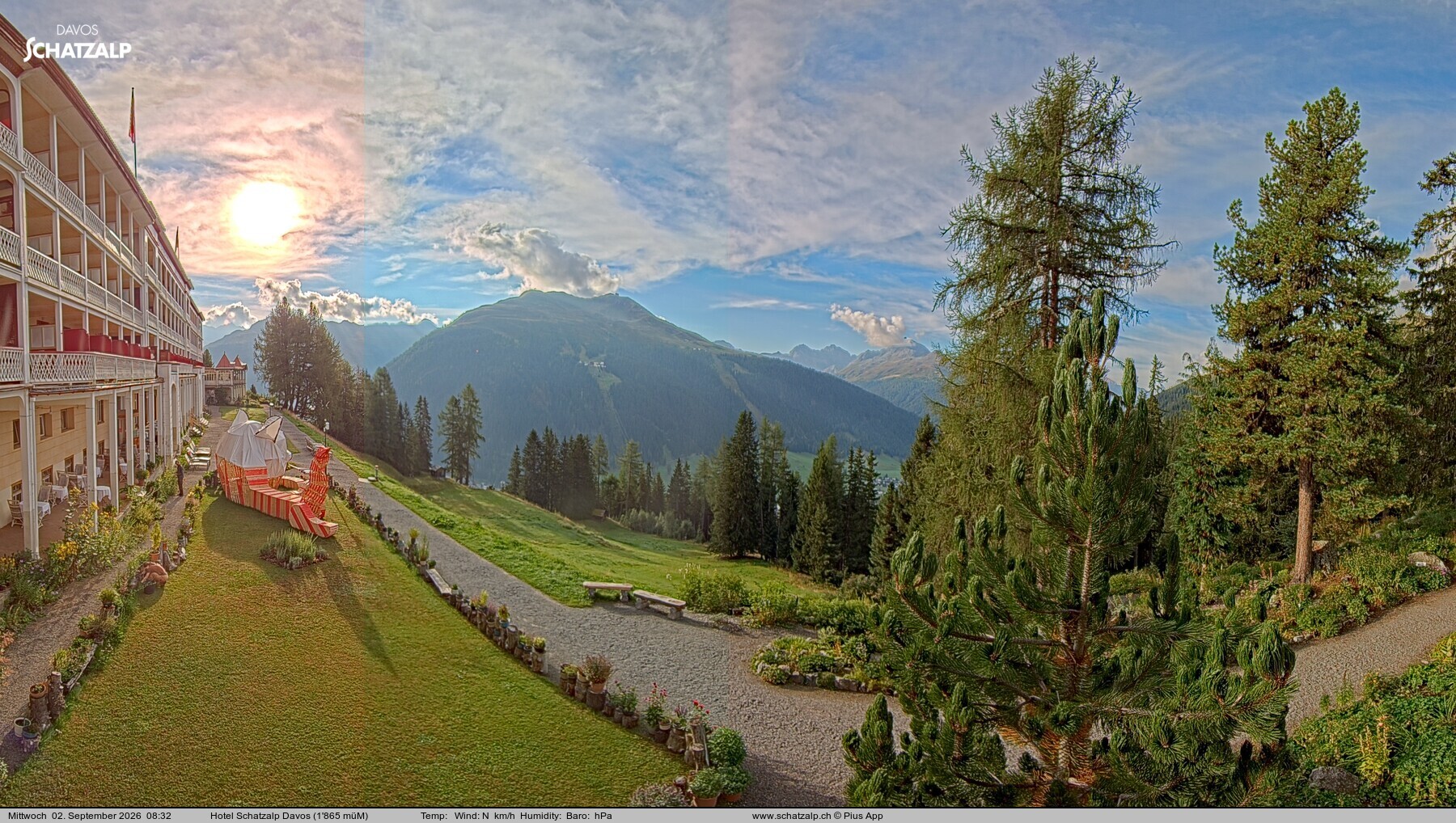 Archiv Foto Webcam Hotel Schatzalp, Davos
