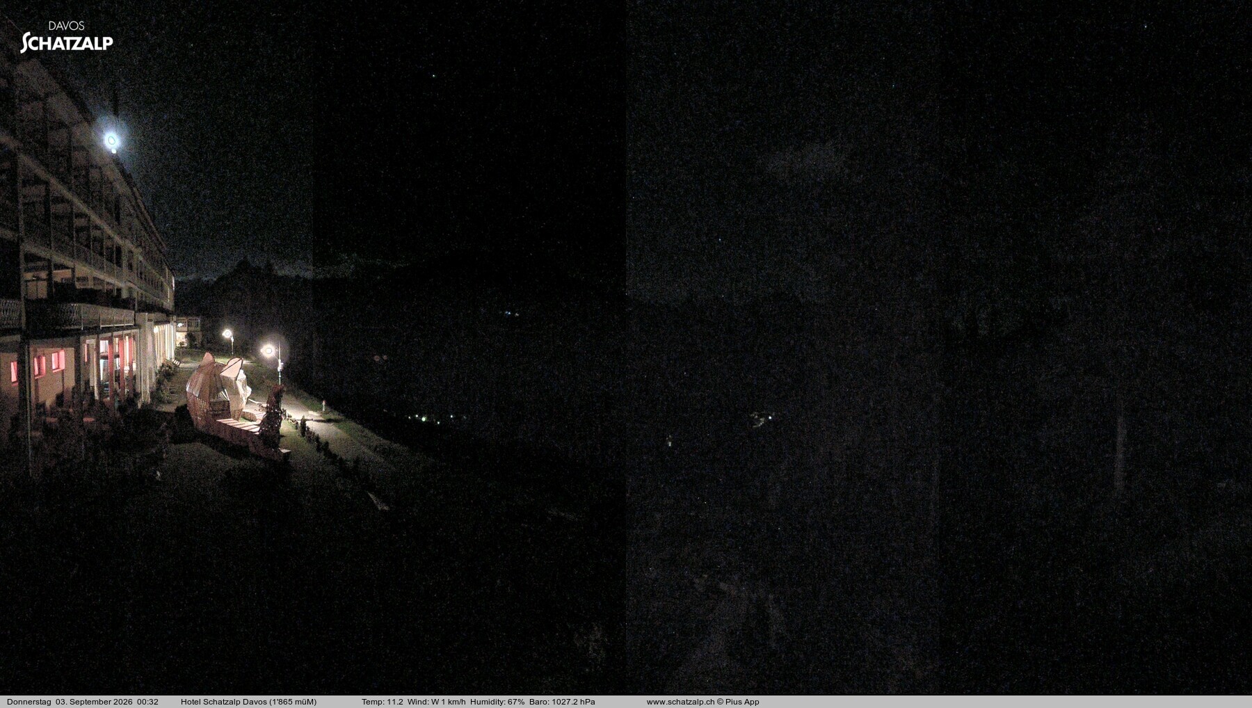 Archiv Foto Webcam Hotel Schatzalp, Davos
