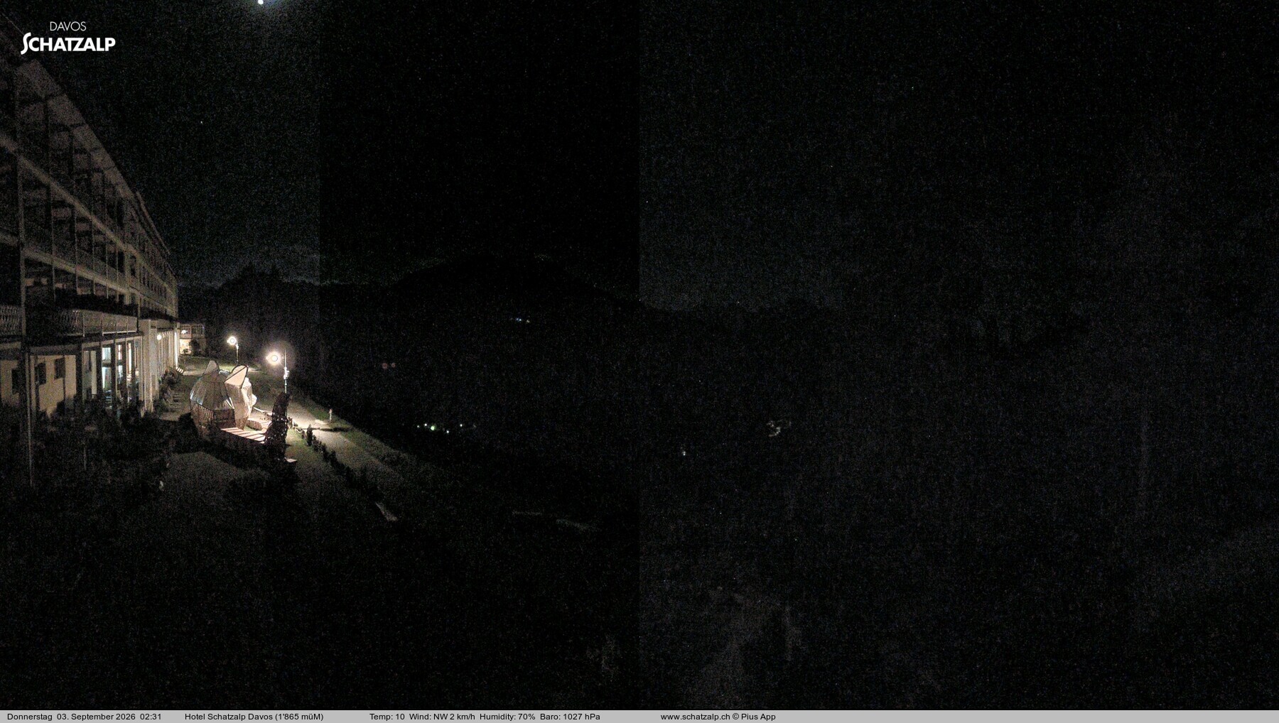 Archiv Foto Webcam Hotel Schatzalp, Davos