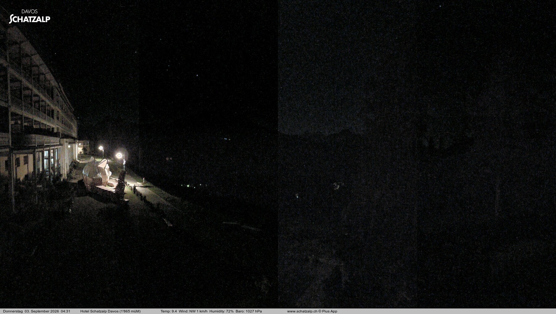 Archiv Foto Webcam Hotel Schatzalp, Davos