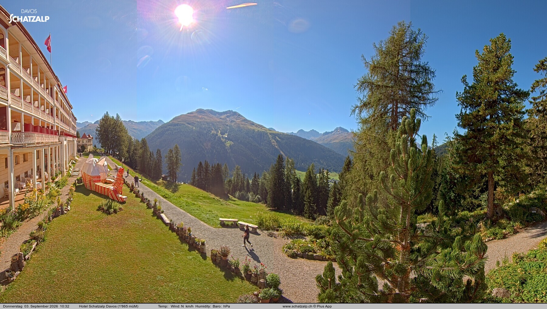Archiv Foto Webcam Hotel Schatzalp, Davos
